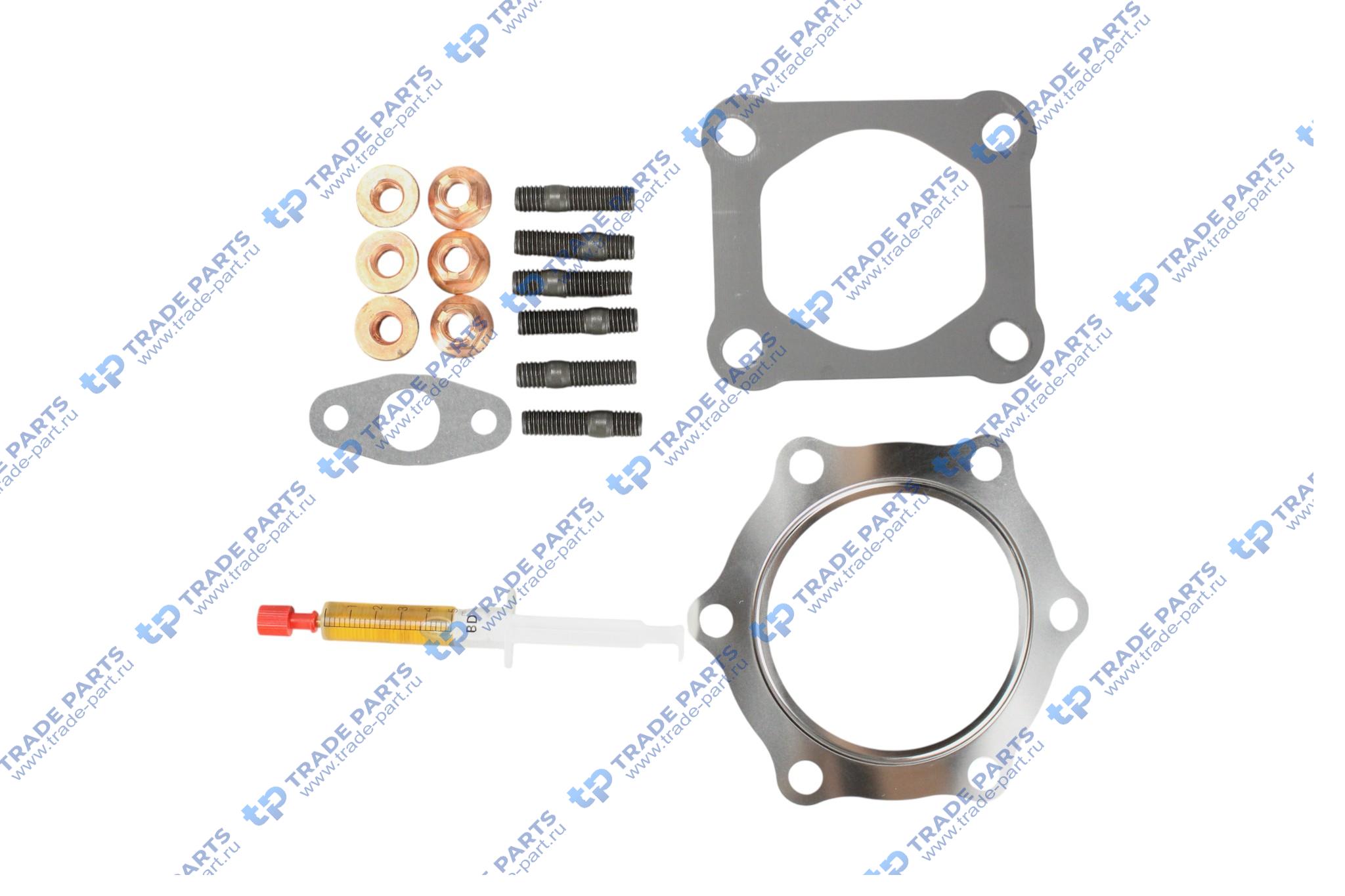 Реальная фотография комплект установочный турбокомпрессора (прокладки,шпильки,гайки,уплотнен) man d2066 lf 01/02/03/04