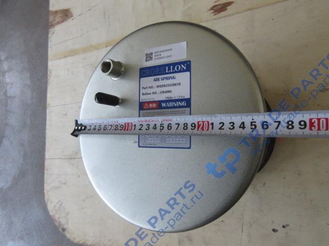 Реальная фотография пневмоподушка заднего моста задняя (рессора пневматическая) -x6000 (dz97259520620 / r4884dfs20)