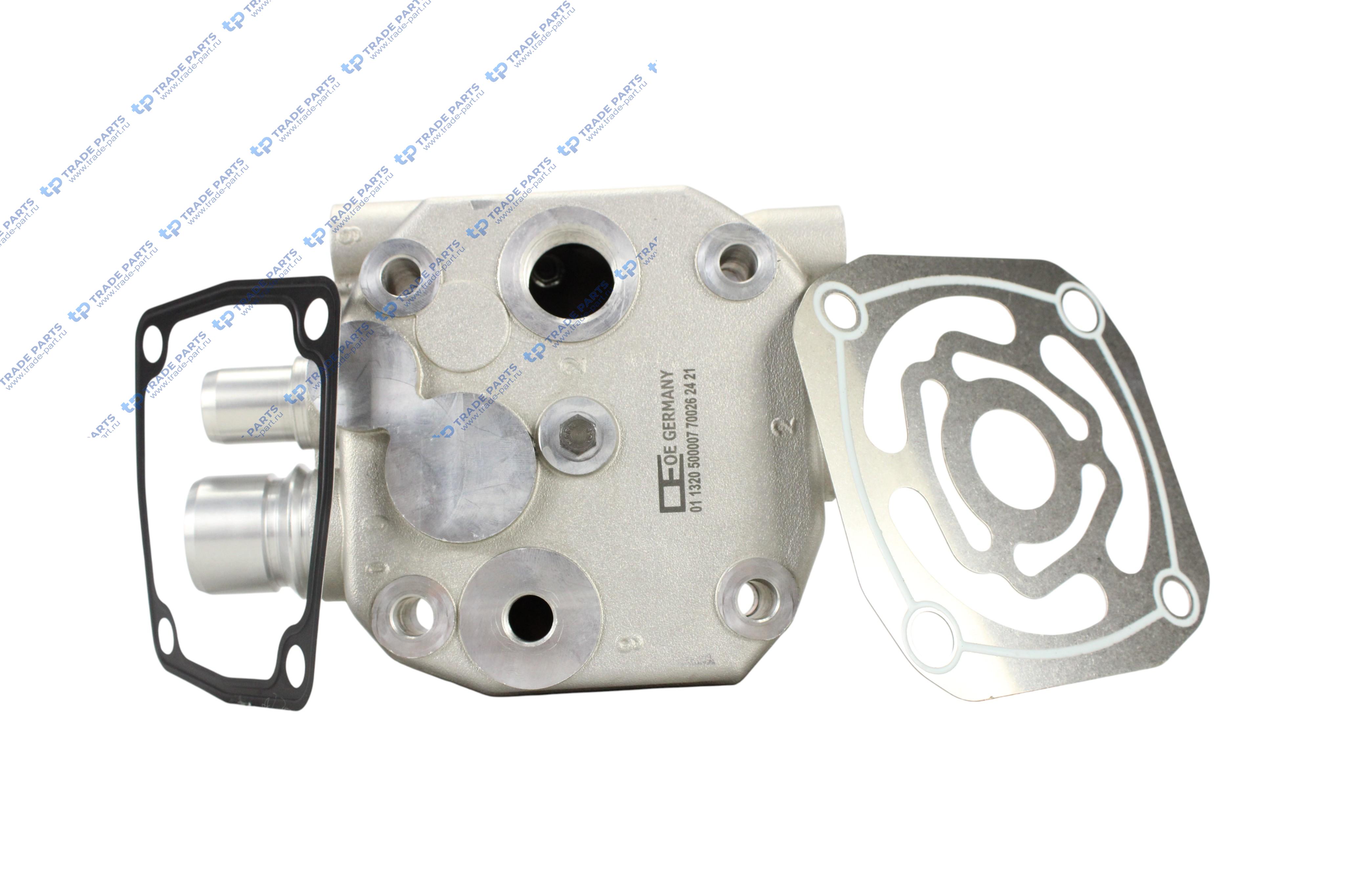 Реальная фотография головка компрессора в сборе mb om501/502 v8 euro 4/5 горизон.