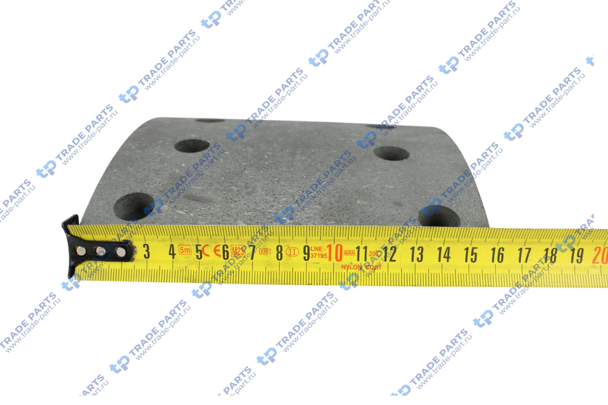 Реальная фотография накладка тормозная передняя 234*163*8.1/17 190*163*14.6/17 (8+10 отверстий) f2000,f3000 huatai