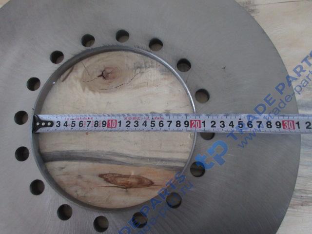 Реальная фотография диск тормозной 450 мм внутрений диаметр 195 мм 16 отверстий xcmg zl50g старого образца