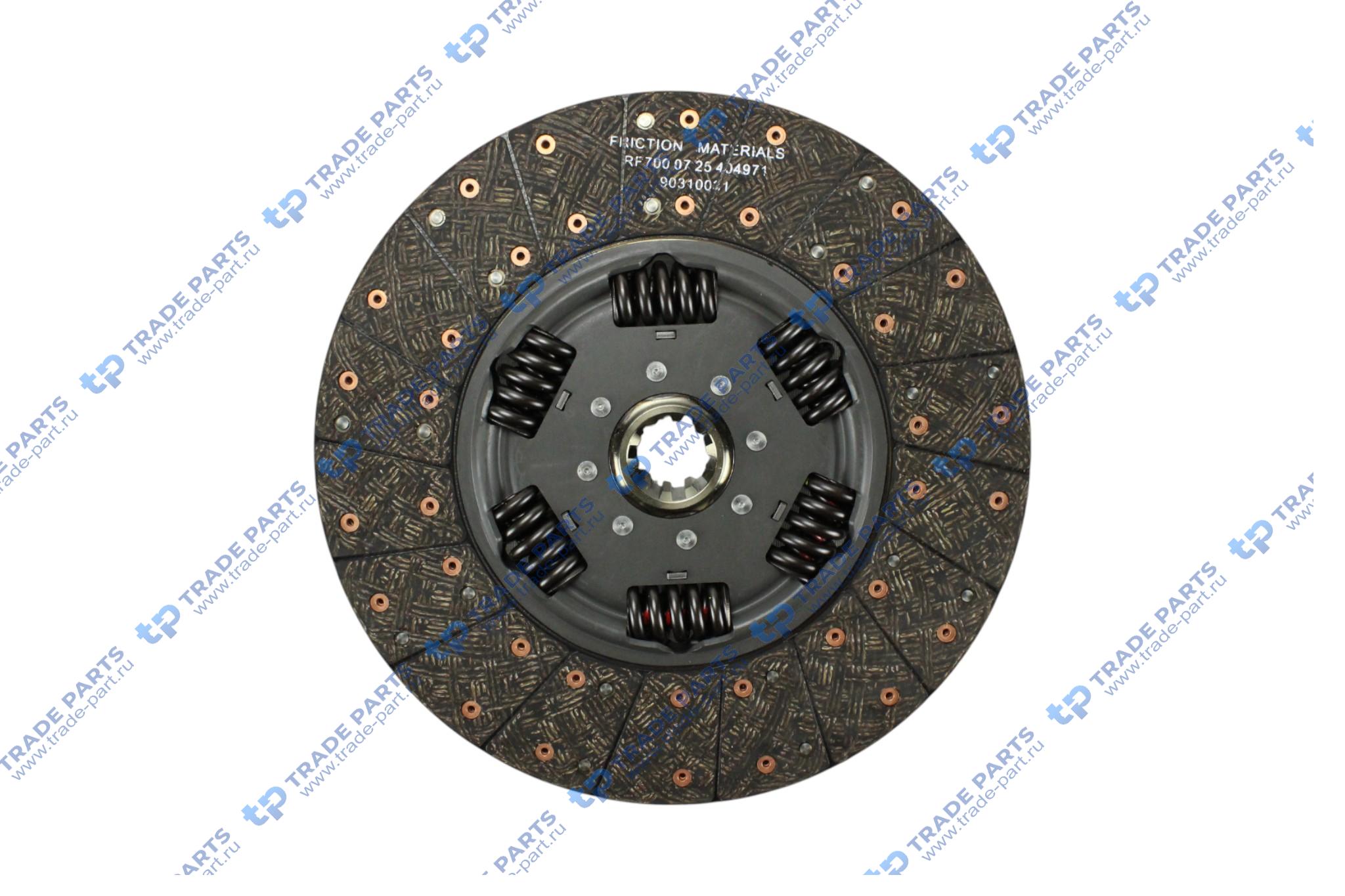 Реальная фотография диск сцепления ford ecotorq 12,7 zf 16s2230 430 mm.