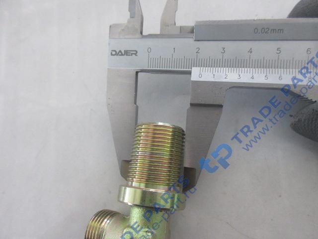 Реальная фотография фитинг на воздушный шланг угловой d8 howo t5g, sitrak c7h