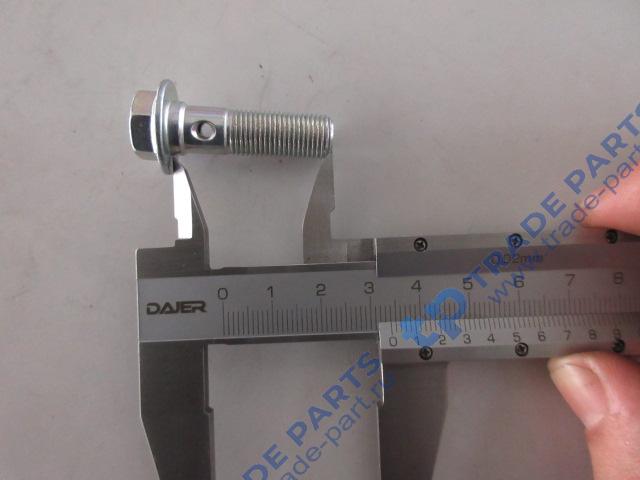 Реальная фотография болт-штуцер форсунки охлаждения поршня g0100-1002162a/ 4110001026010