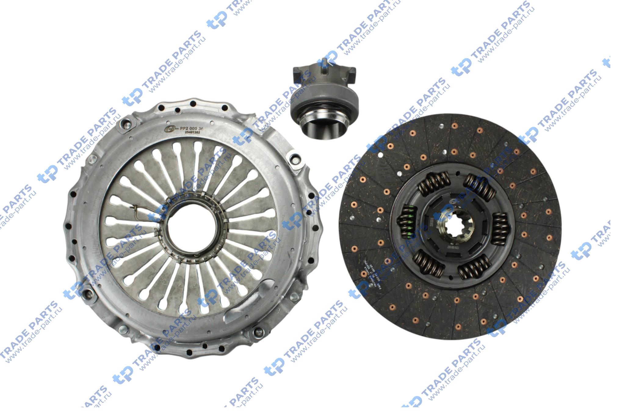 Реальная фотография комплект сцепления man tgs, tgx zf as-tronic amt 430 mm.