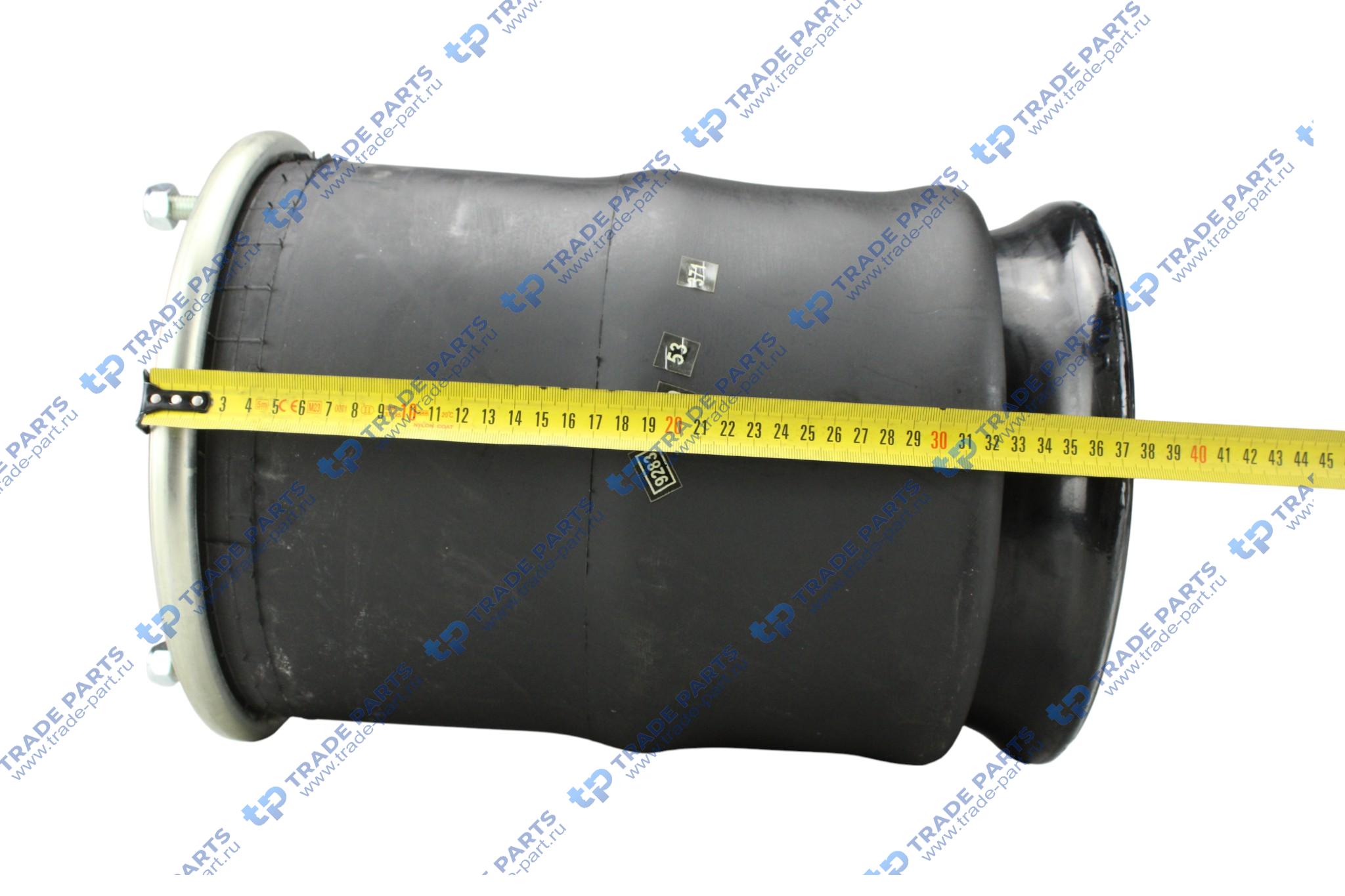 Реальная фотография пневморессора со стаканом (металл) 1 шп.-штуц.-m16/м22 с кронштейном