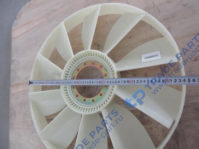 Реальная фотография крыльчатка вентилятора d=640 10 лопастей с ободом howo vg2600060446