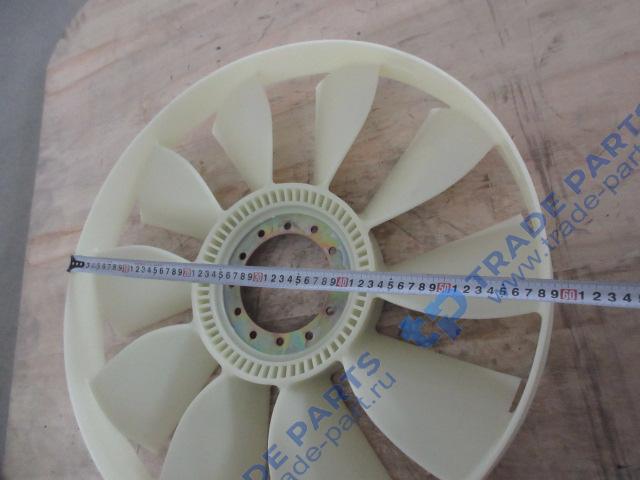 Реальная фотография крыльчатка вентилятора d=590 10 лопастей с ободом howo vg1500060447