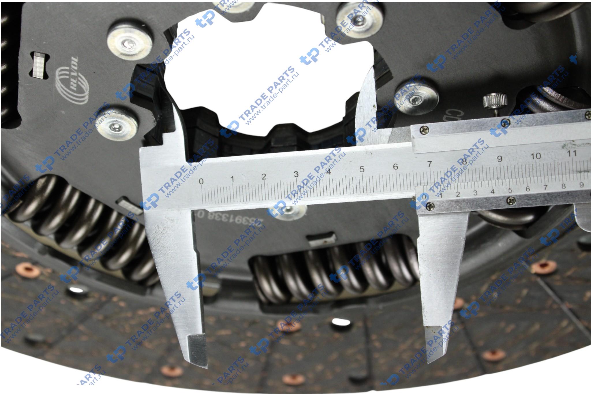 Реальная фотография диск сцепления без шлицов mb om501la, om502la, om541la g330-12 powershift amt 400 mm. twin disc