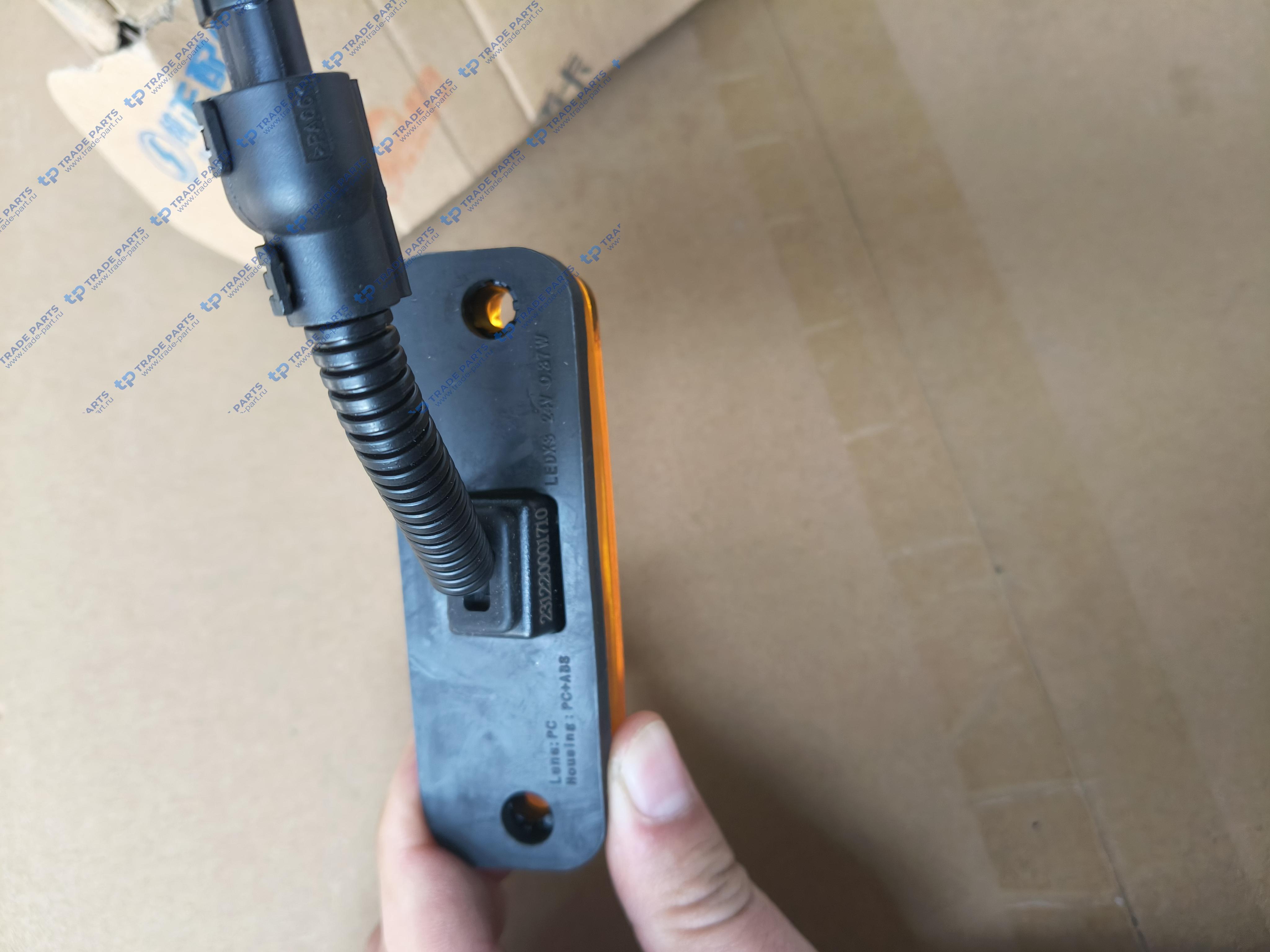 Реальная фотография фонарь аварийного знака автопоезда shacman x6000 желтый качество о