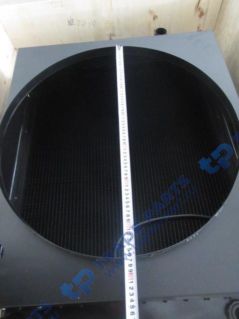 Реальная фотография радиатор водомасляный 700*805*110 d=60 (нижн.) d=45 (верх.) с диффузором