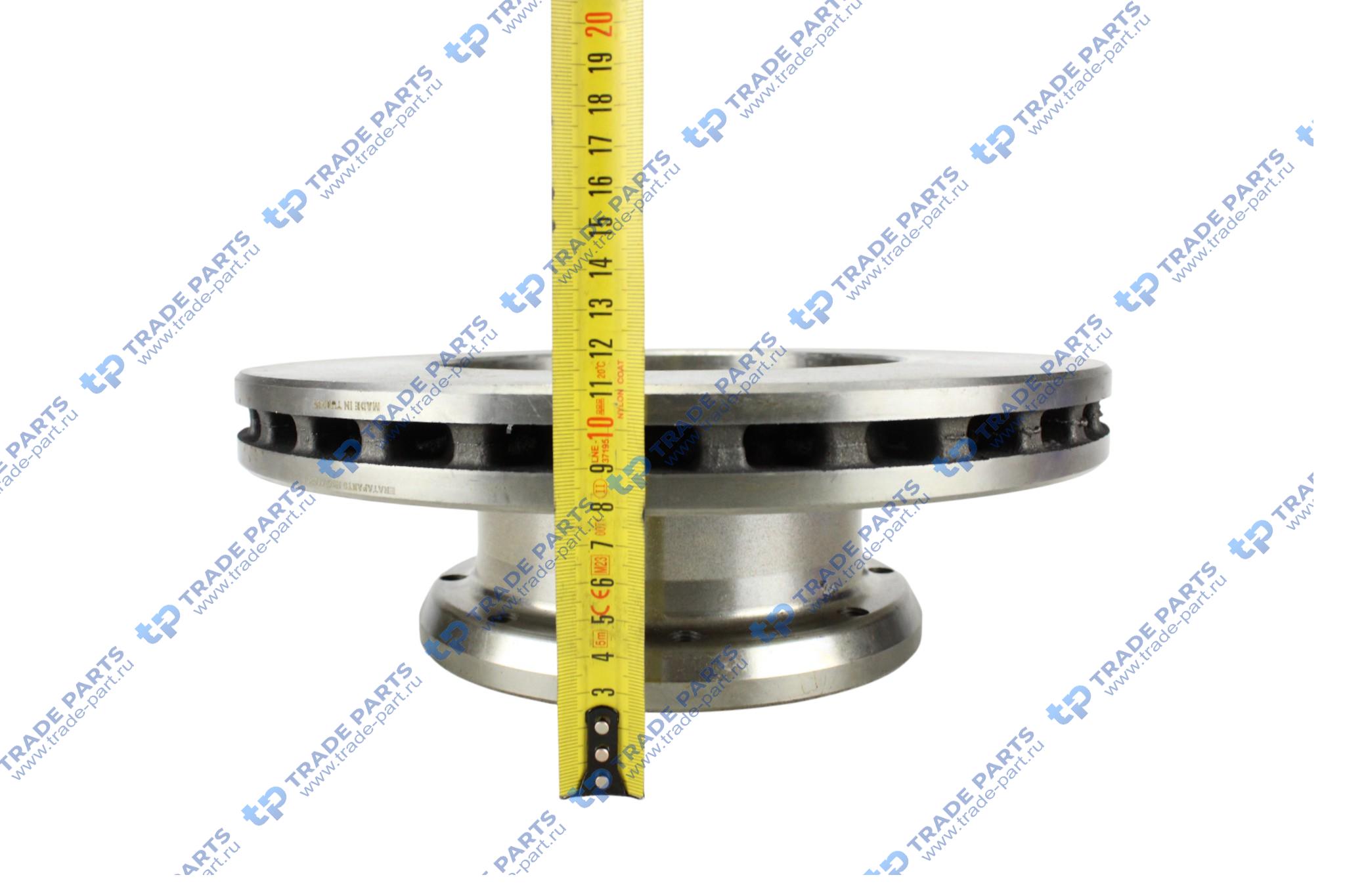 Реальная фотография диск тормозной передний atego 335*34*110.9/8*m12*1.5 пр-во турция