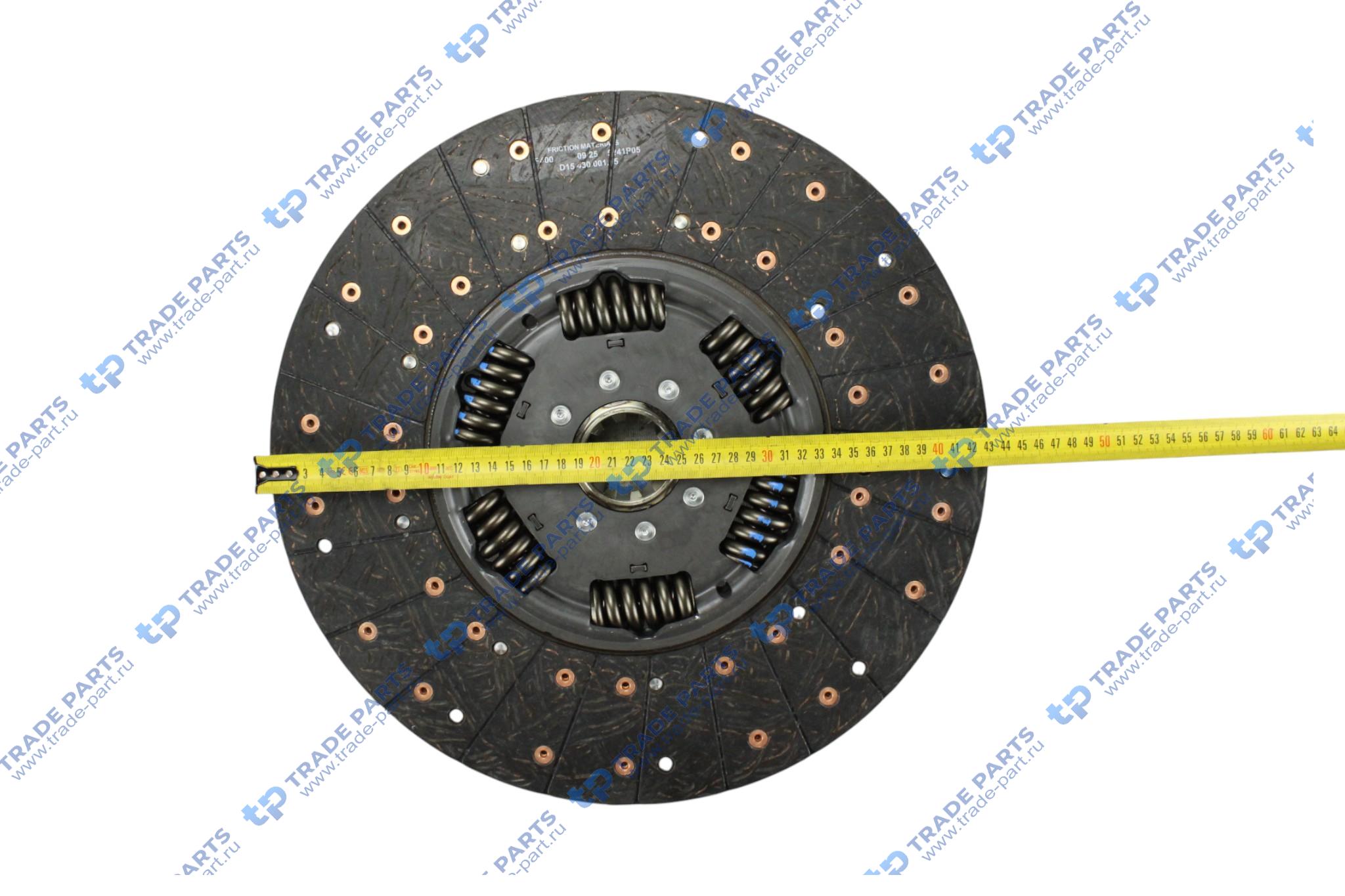 Реальная фотография комплект сцепления ford cargo fpt cursor 10,3 zf 16as2220 manuel 430mm.