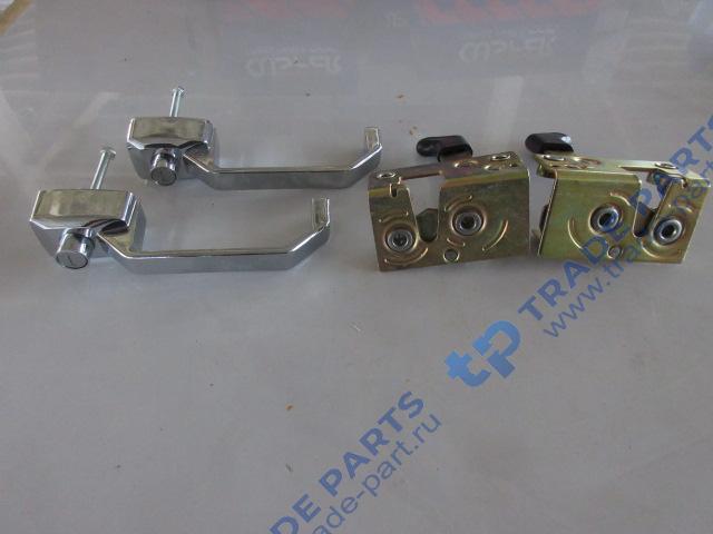 Реальная фотография комплект дверных ручек с замком (2 шт.) 23y-56b-12000