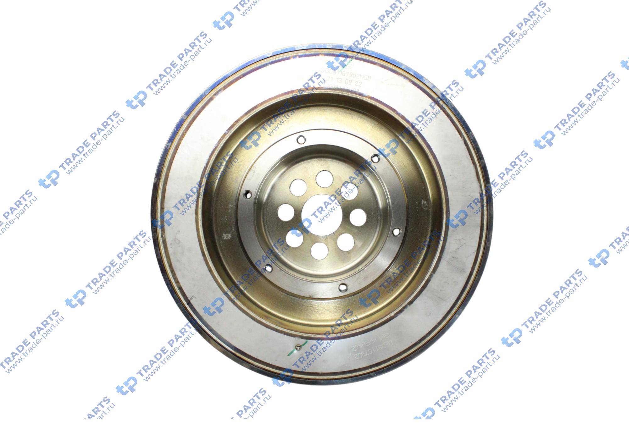 Реальная фотография гаситель крутильныз колебаний v 6-8 d130 mb actros/axor om501la/om502la