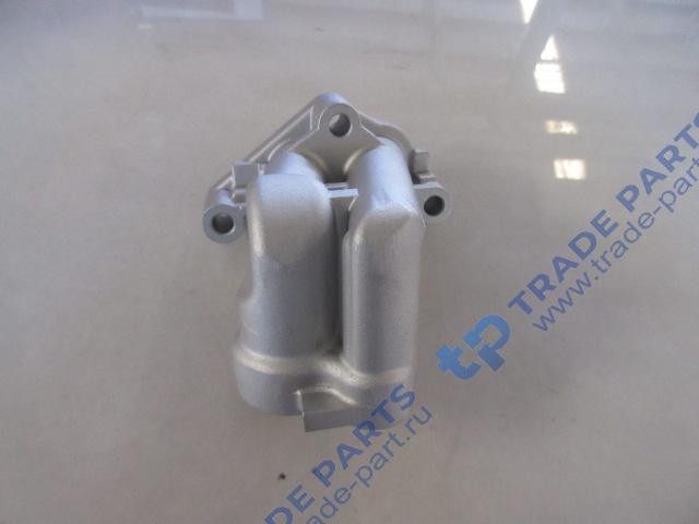 Реальная фотография фланец угловой корпуса масляного фильтра sitrak mc11/mc13