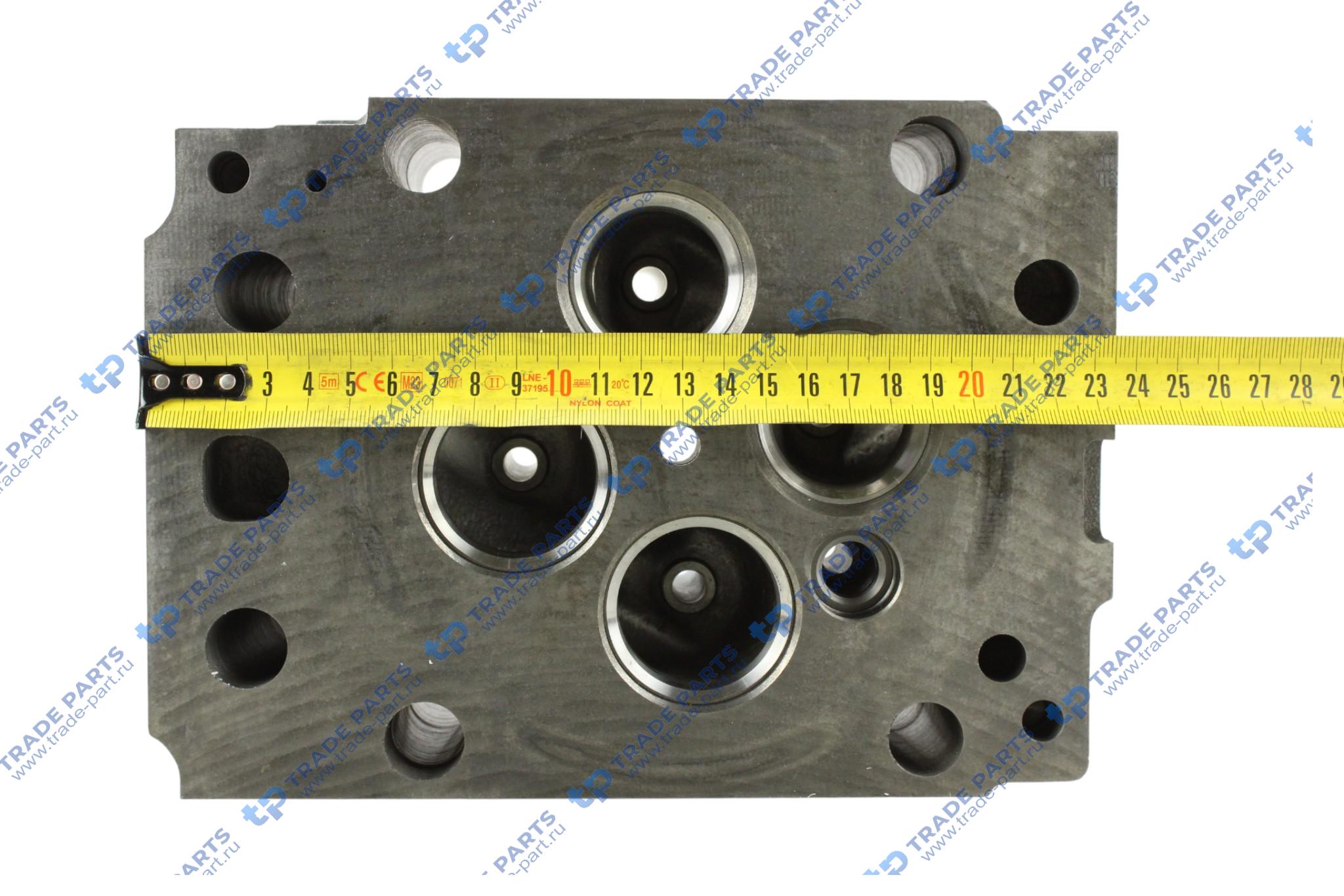Реальная фотография головка блока (без клапанов) mb om 501/502 la инжекторная втулка m14x1 ø 9,3 мм