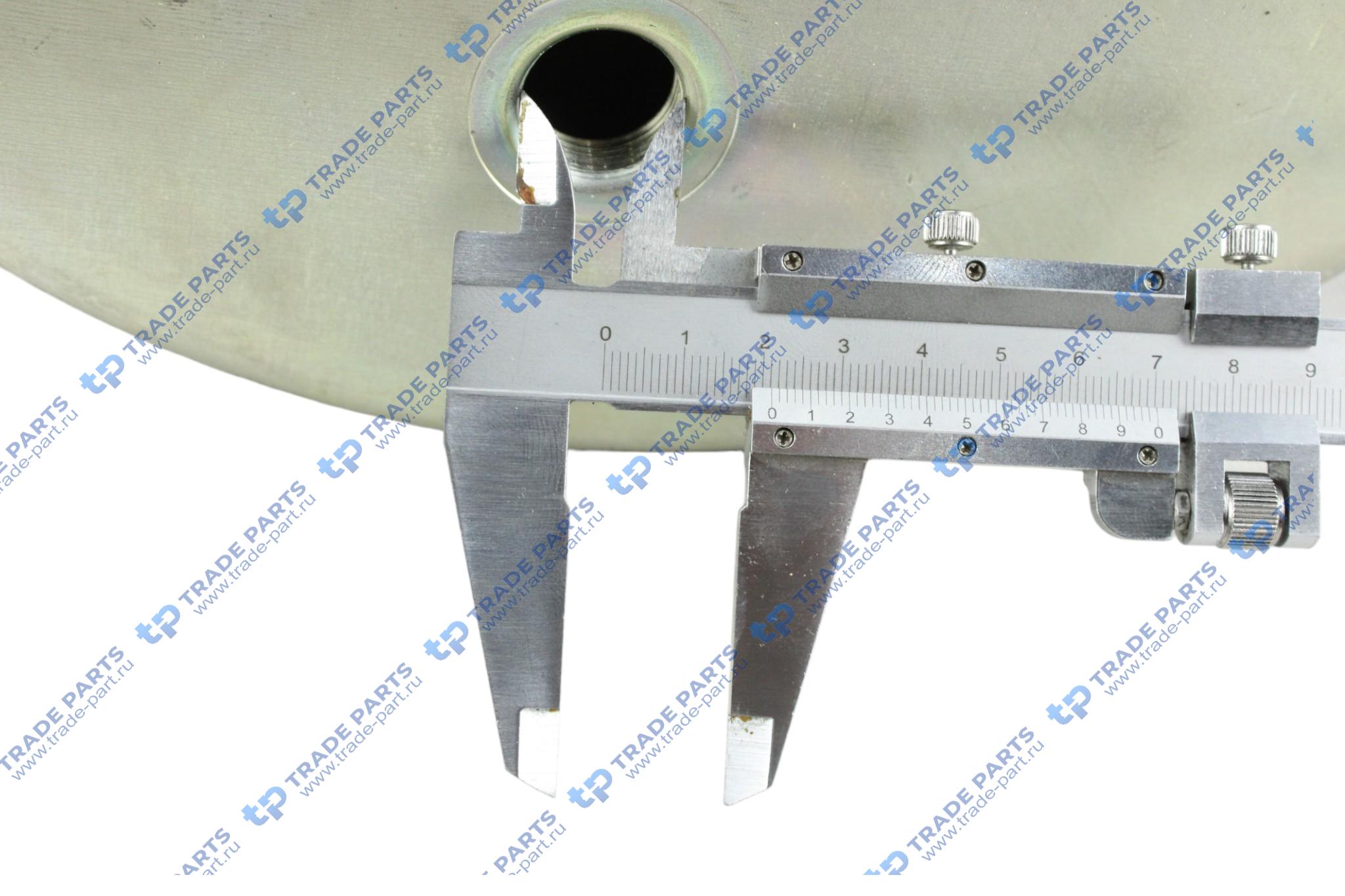 Реальная фотография пневморессора со стаканом (пластик); 2 шп.+возд. / 8 отв. bpw 36k