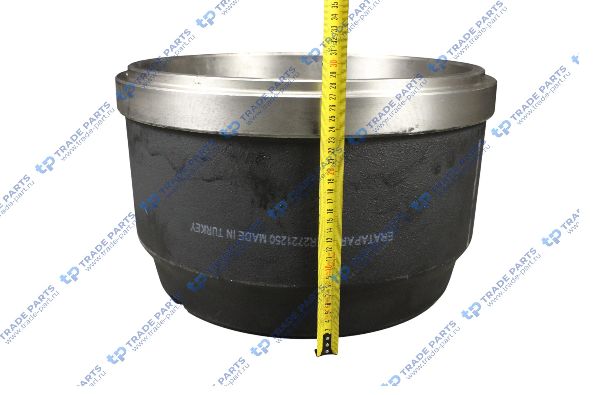 Реальная фотография барабан тормозной iveco eurotrakker задний 410*205*282 пр-во турция