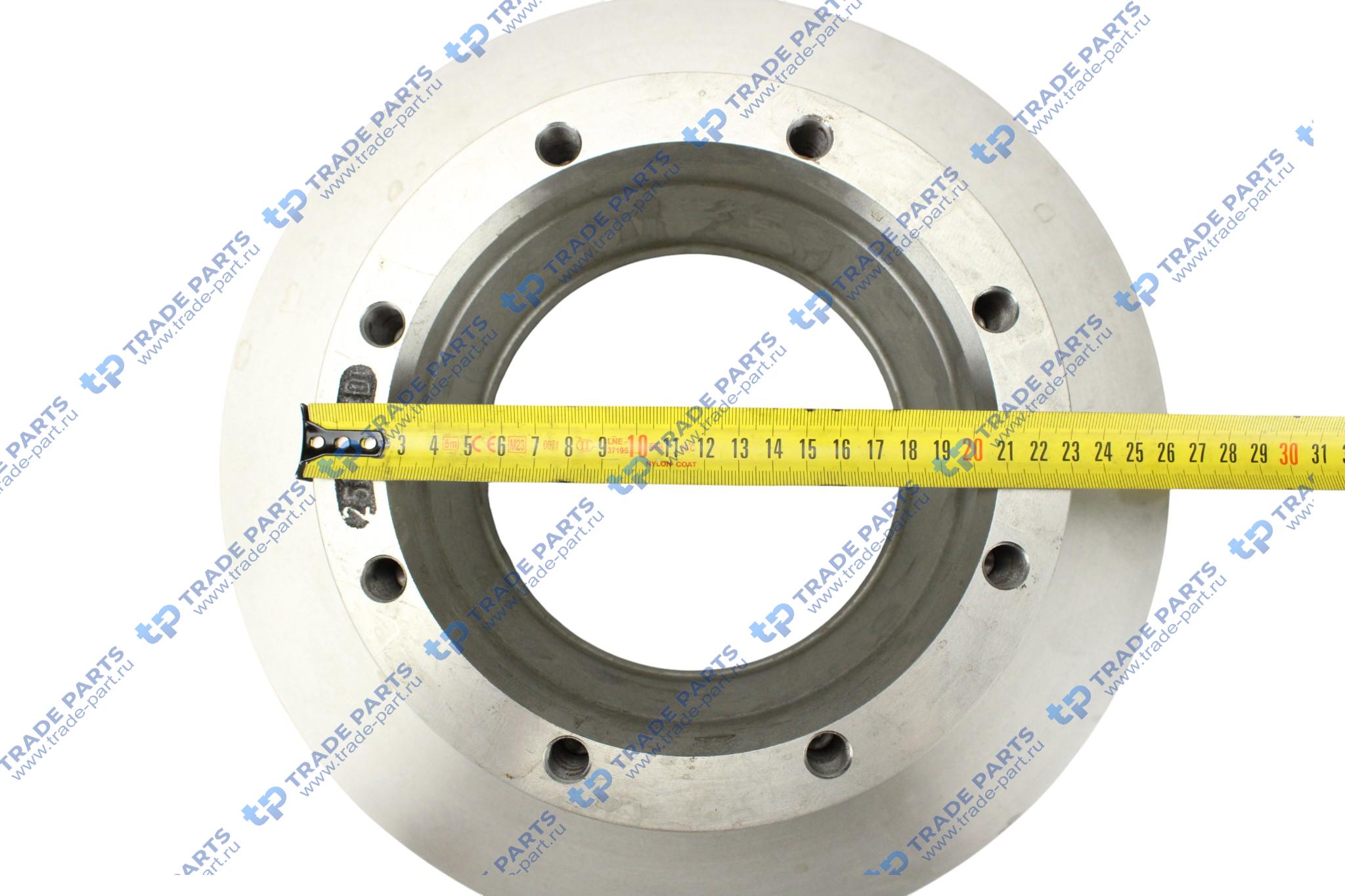 Реальная фотография диск тормозной mercedes atego задний (377/176х45/138 8n m14х1.5мм) пр-во турция