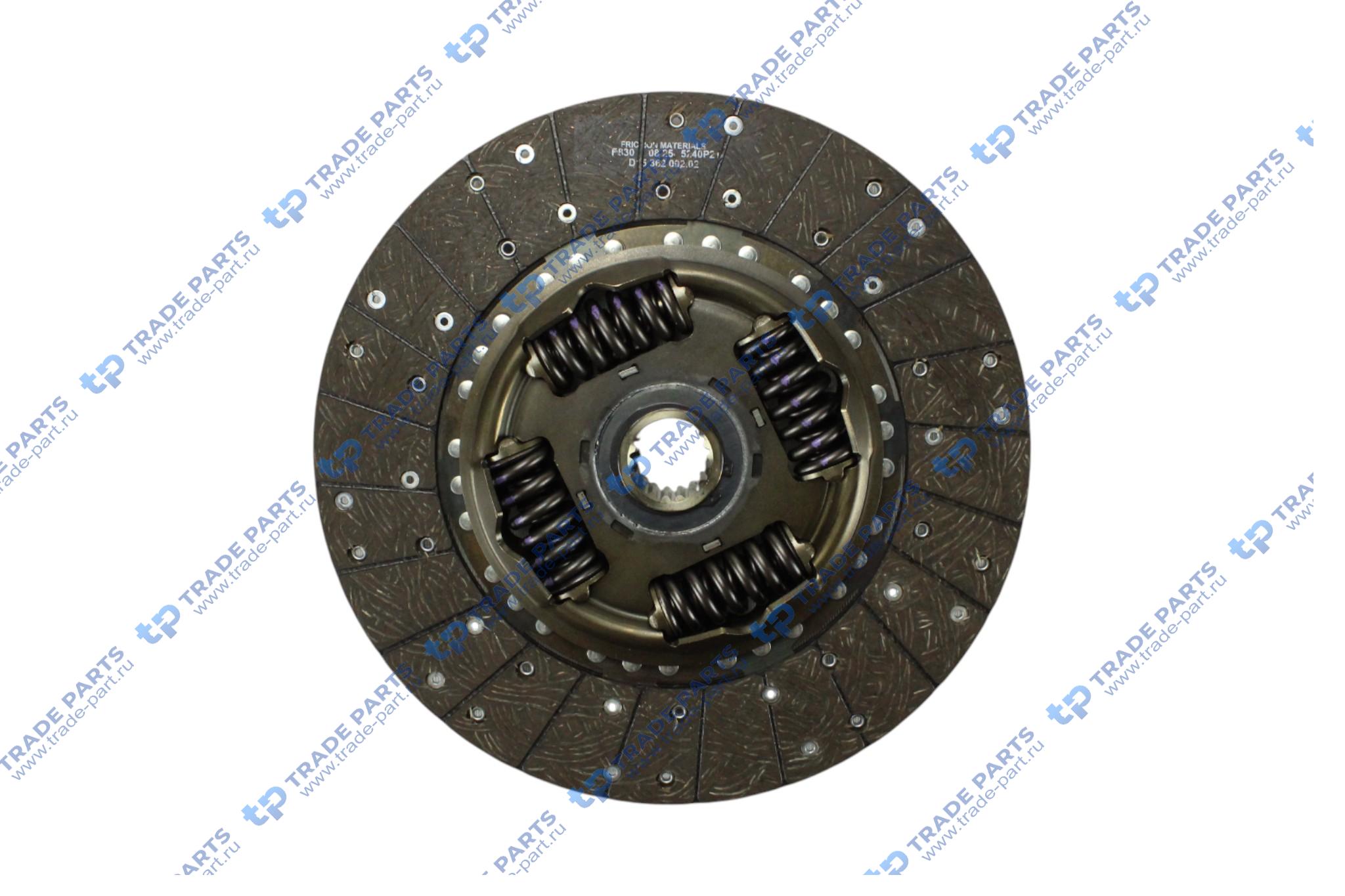 Реальная фотография диск сцепления mb om934 g71-6, g90-6 362mm.