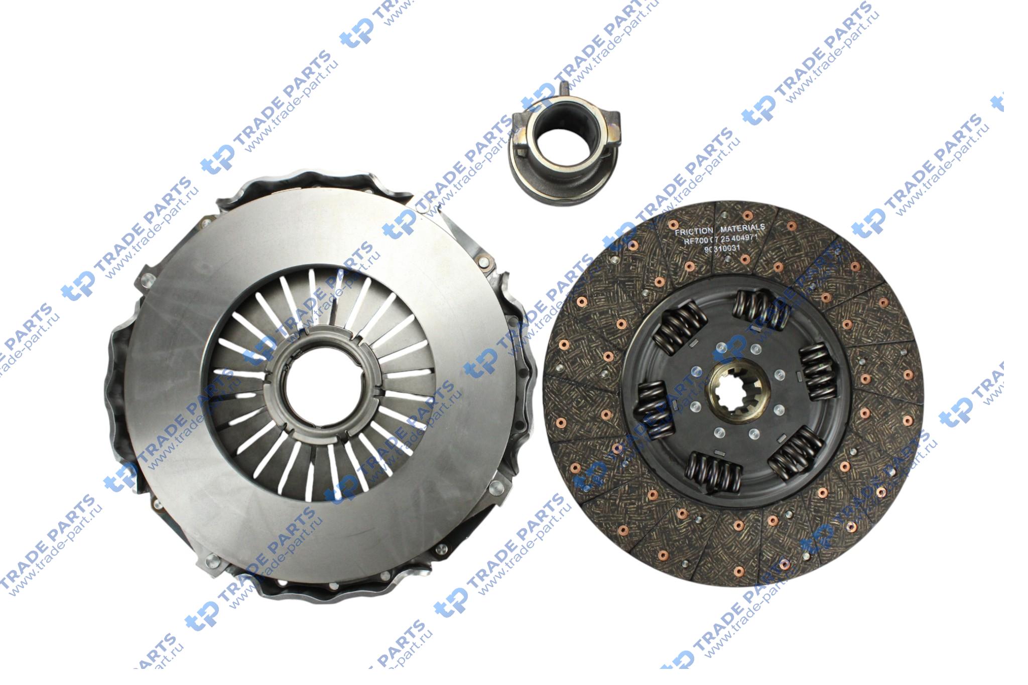 Реальная фотография комплект сцепления man tgs, tgx (euro 6) d2676lfl zf 16s253 od amt 430mm.