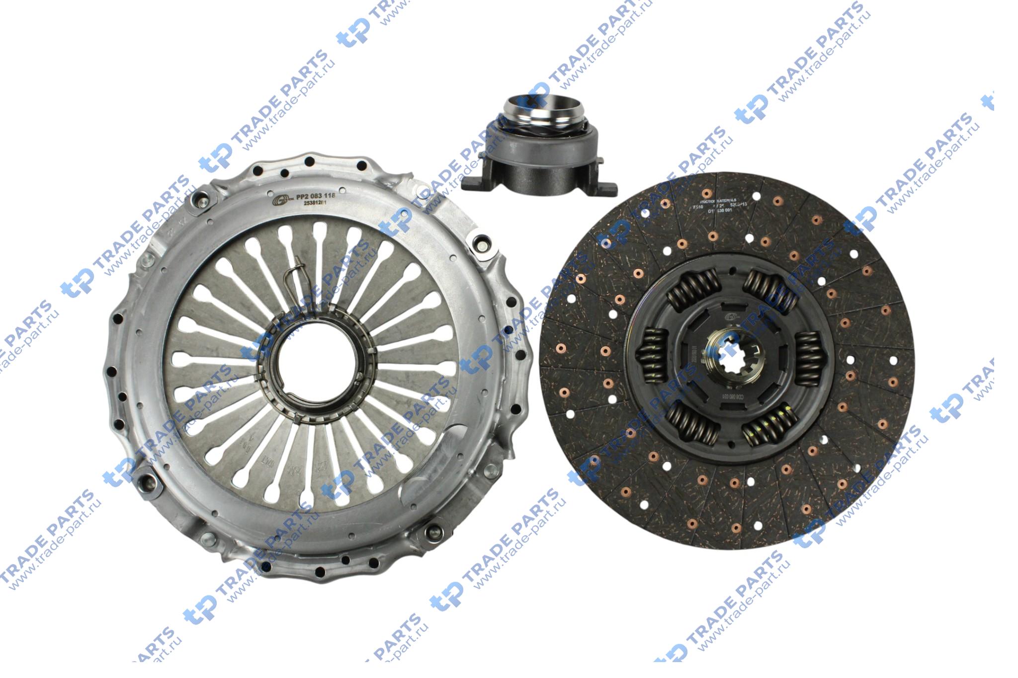 Реальная фотография комплект сцепления ford cargo (euro 6) ecotorq 9l zf 9s1310 430mm.