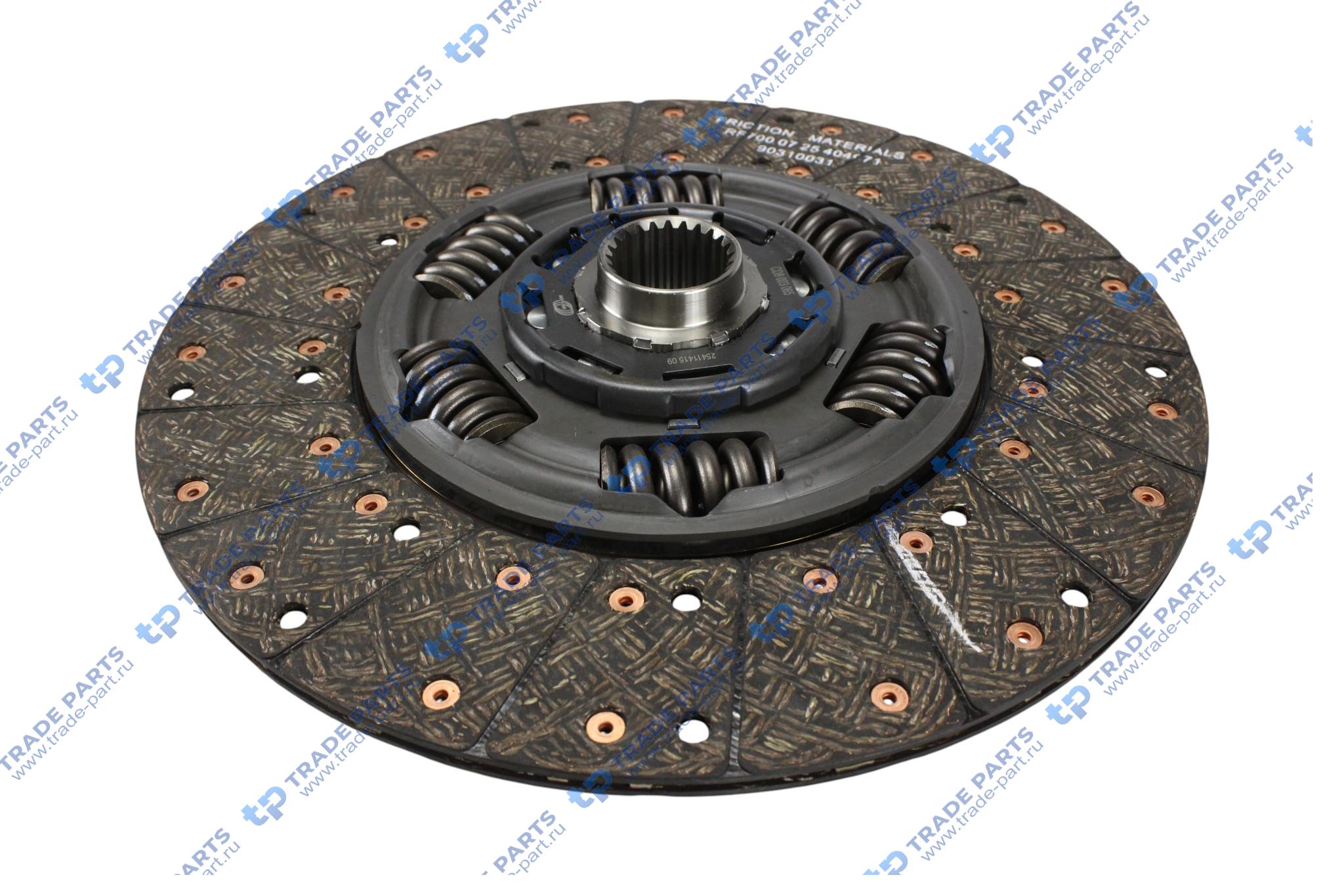 Реальная фотография диск сцепления scania dc9/11/12,dsc9/11/12/14,dt12 grs920 r (k432-33/35/39) 430 mm.