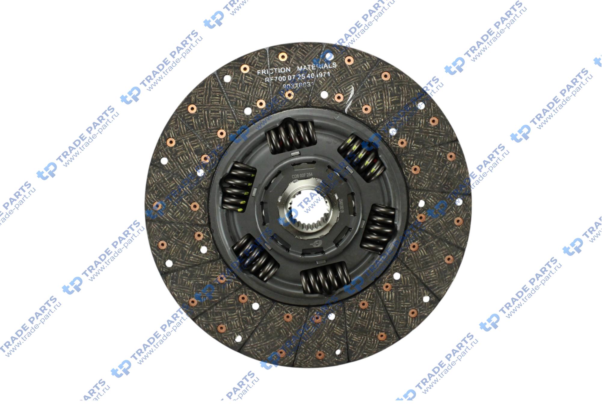 Реальная фотография диск сцепления scania p, g, r, t dc9/11/12,dsc9/11/12/14,dt12 grs905 r (k432-36/37 /62) 430 mm.