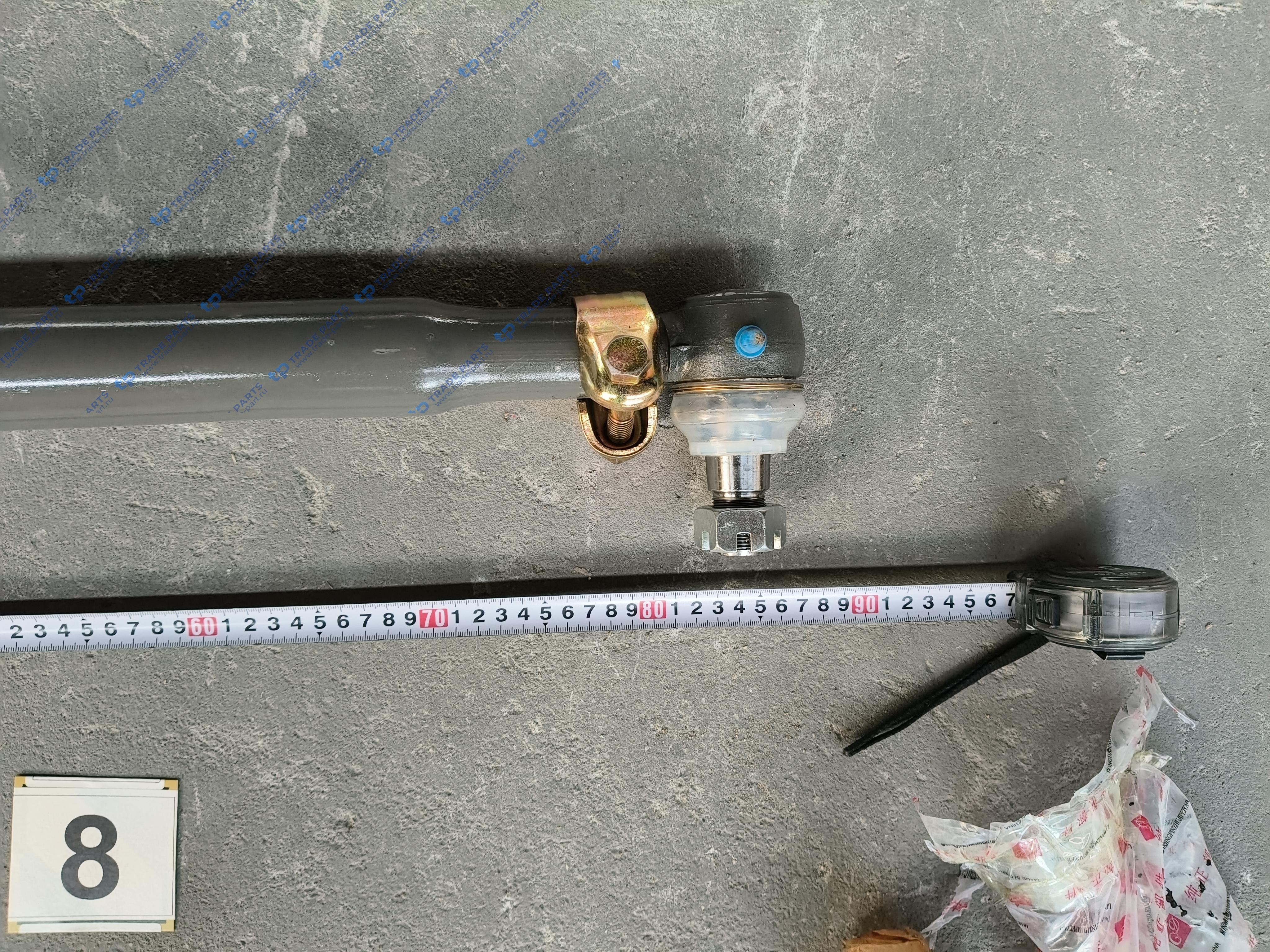 Реальная фотография тяга рулевая продольная для самосвалов sitrak c7h и howo t5g (tx 8x4) [прямая]