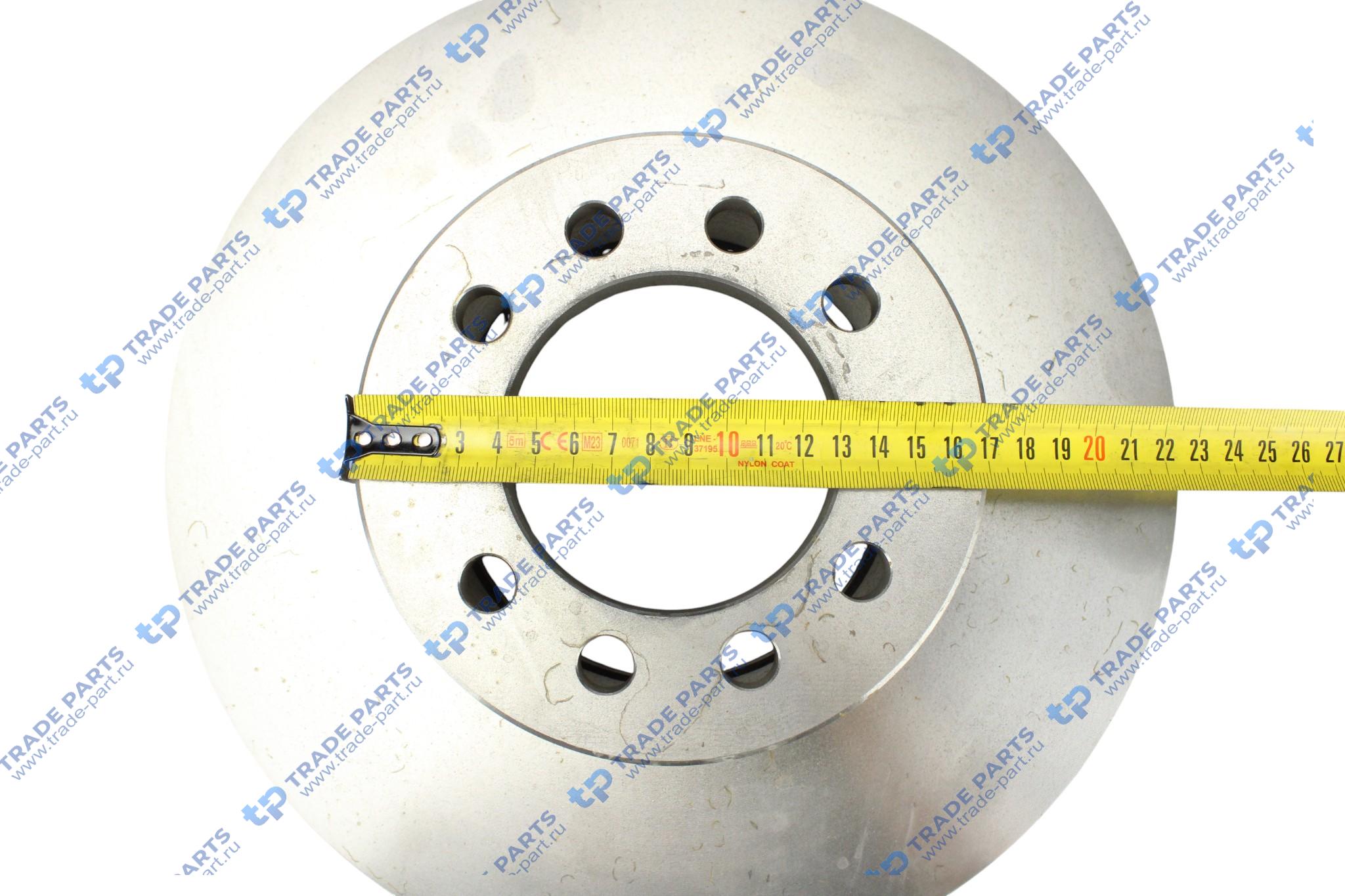 Реальная фотография диск тормозной man tgl передний 334,7х34мм пр-во турция