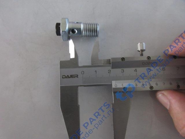 Реальная фотография болт-штуцер м12х1,5х24 топливной трубки 3905860 / 3905406 / 3903216 / 3911446 + 3939570 (m6*1.00*10)