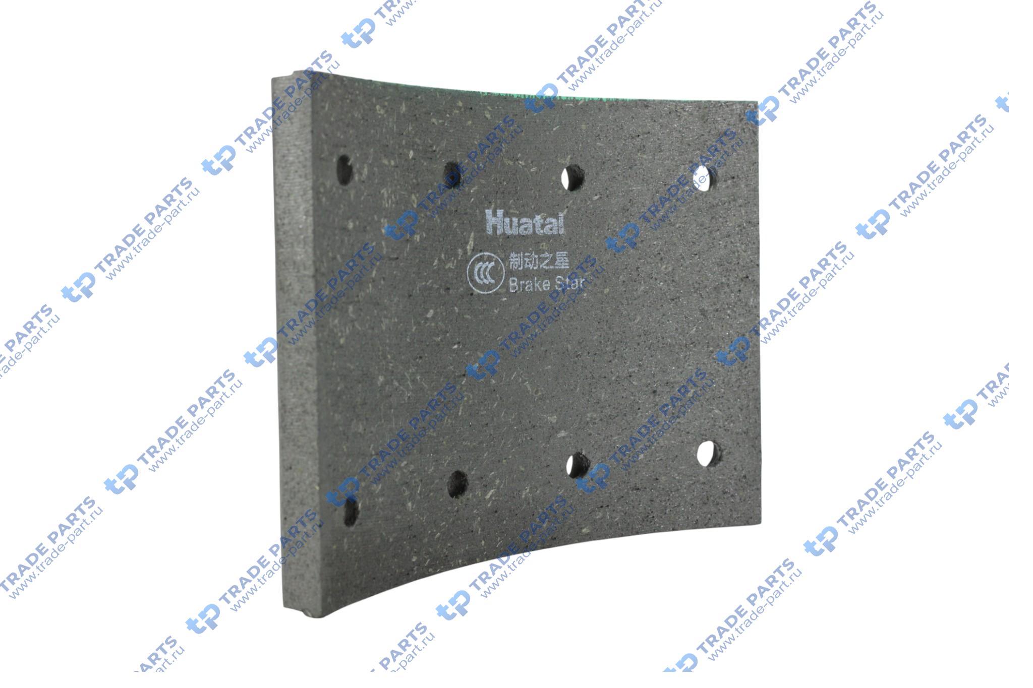 Реальная фотография накладка тормозная передняя 150x190 (8 отверстий) huatai