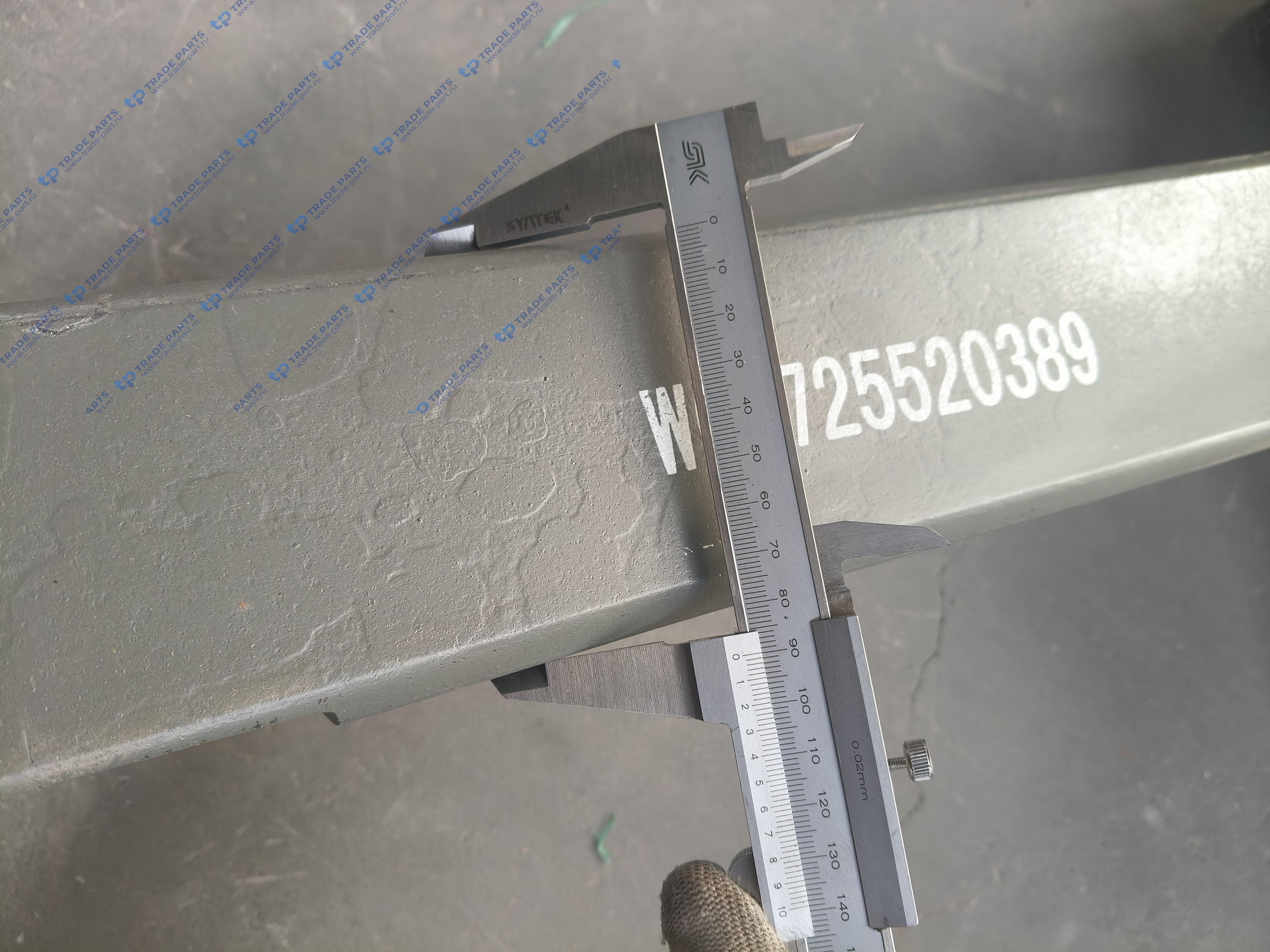 Реальная фотография лист задней рессоры №2 l=1730 25x90 howo t5g