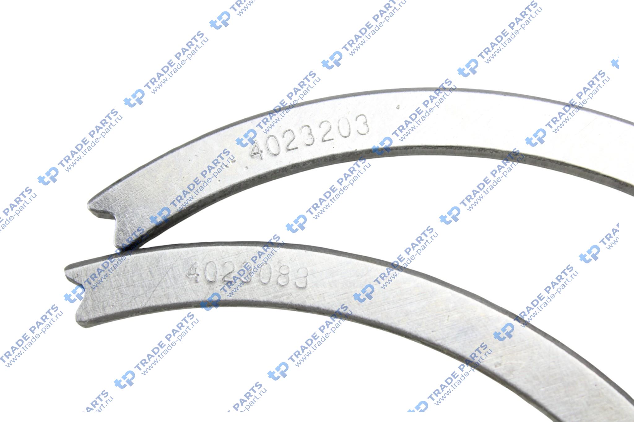 Реальная фотография полукольца коленвала m11  4023203 huatai