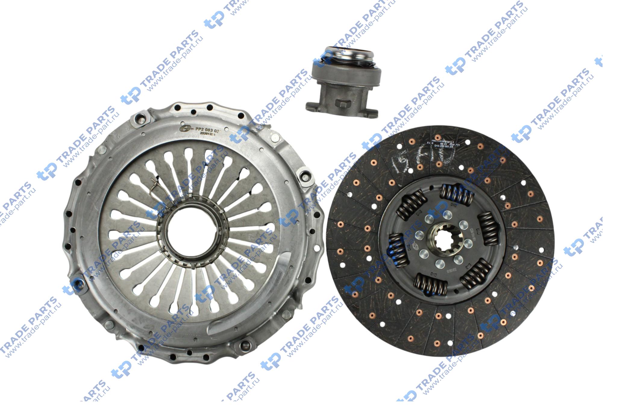 Комплект сцепления d430 (кор+выж.+диск) IVECO EUROSTAR (1993-2002), EUROTECH (1992-) EUROTRAKKER (19