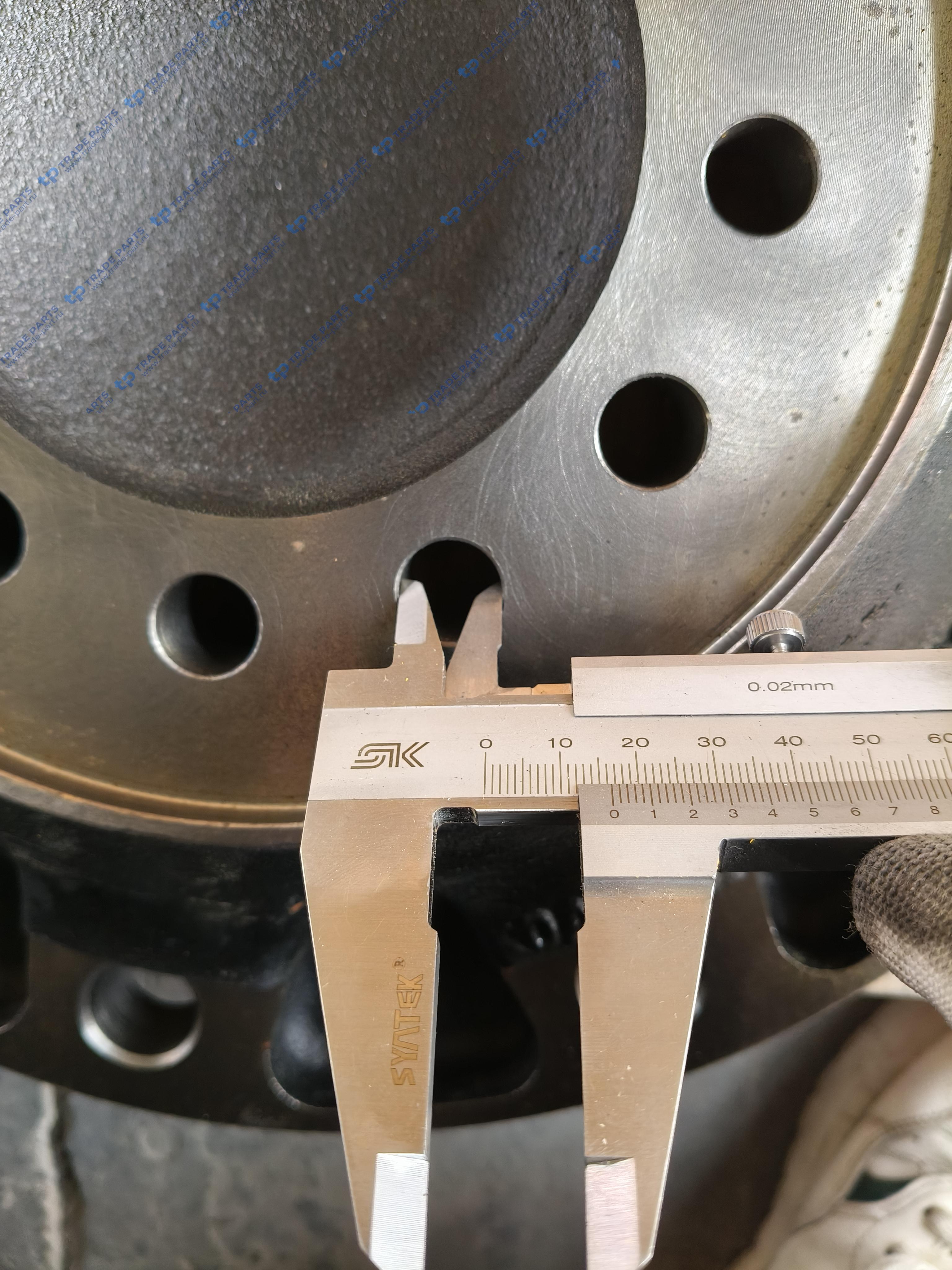 Реальная фотография фланец передней ступицы для грузовиков sitrak c7h (без шпилек, мост vpd71ds, дисковые тормоза) howo