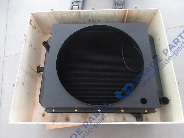 Реальная фотография радиатор водомасляный 700*805*110 d=60 (нижн.) d=45 (верх.) с диффузором