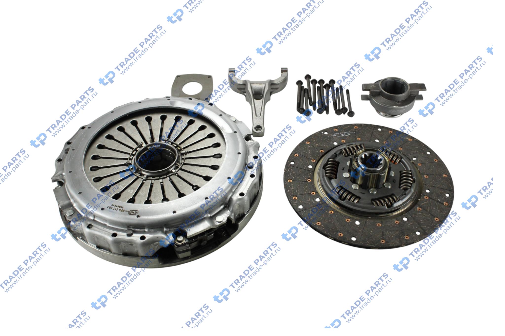 Реальная фотография комплект сцепления ford ecotorq 12,7 zf 16s2230 400 mm. twin disc