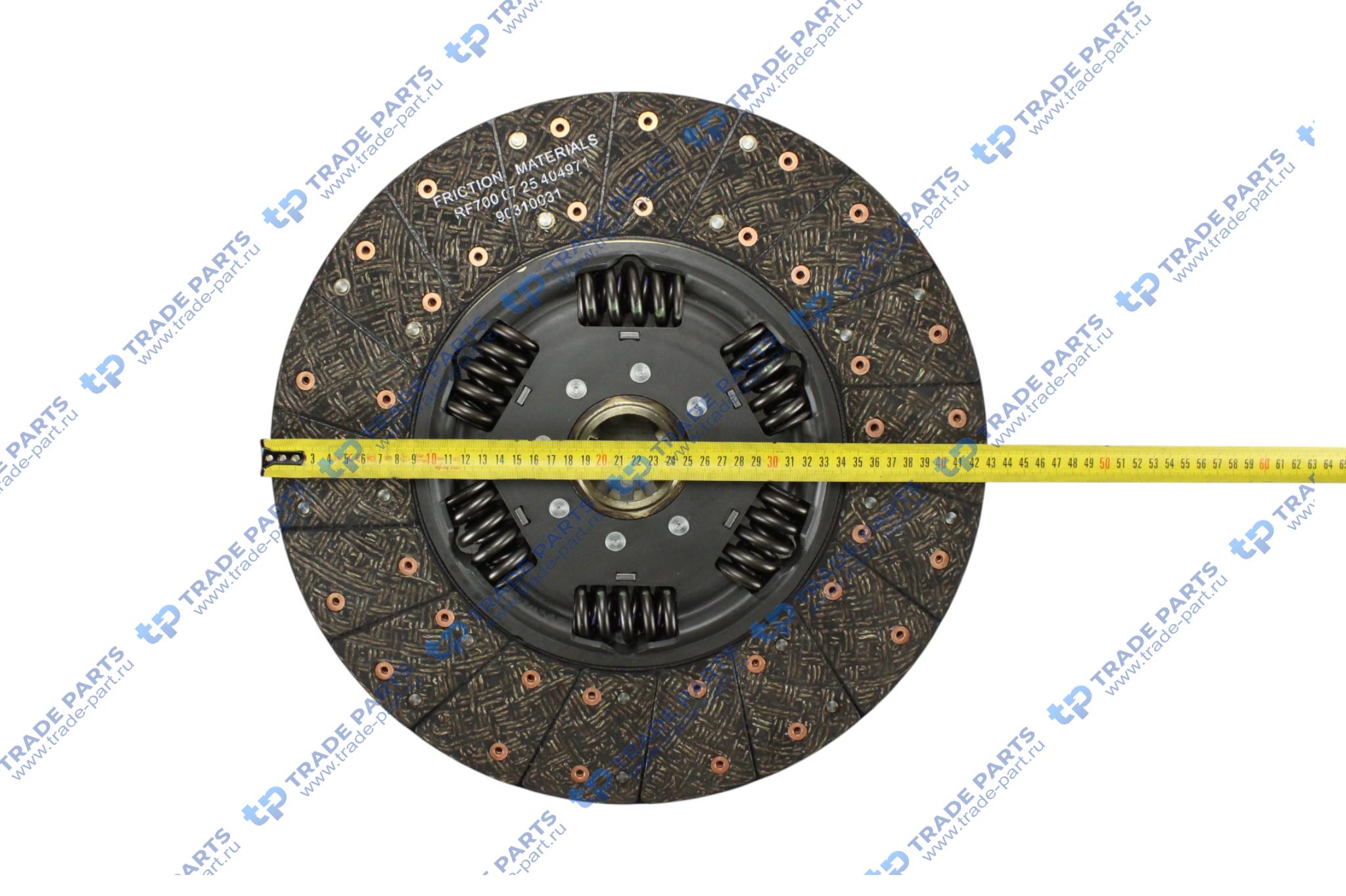 Реальная фотография комплект сцепления man tgs, tgx (euro 6) d2676lfl zf 16s253 od amt 430mm.