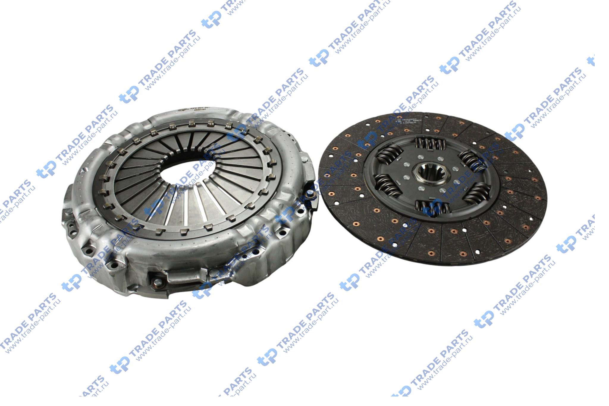 Реальная фотография комплект сцепления без выжимного man tgs tgx (euro 6) d2676lf zf traxon 12tx 2620td 430 mm.