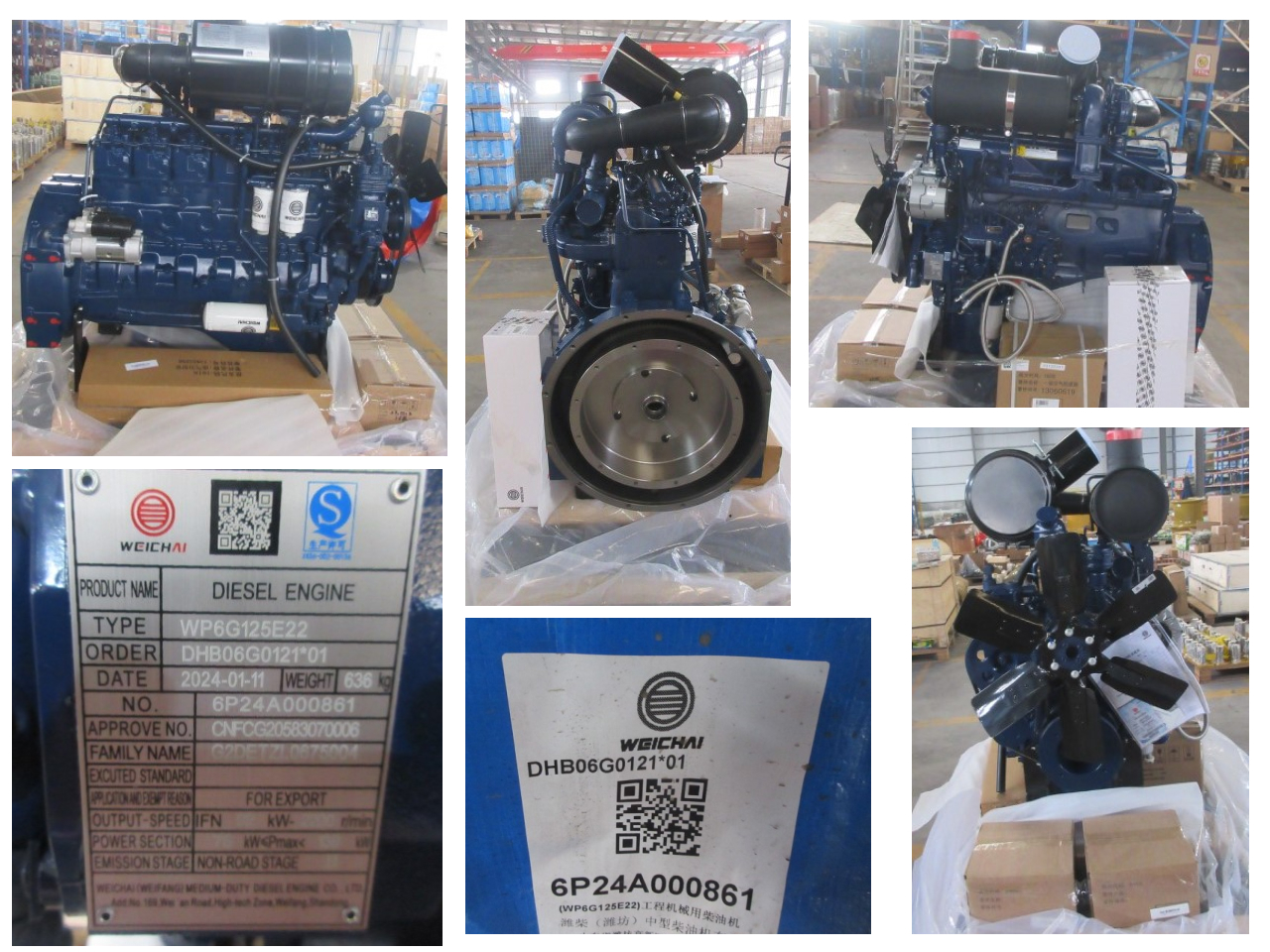 Двигатель в сборе WP6G125E22