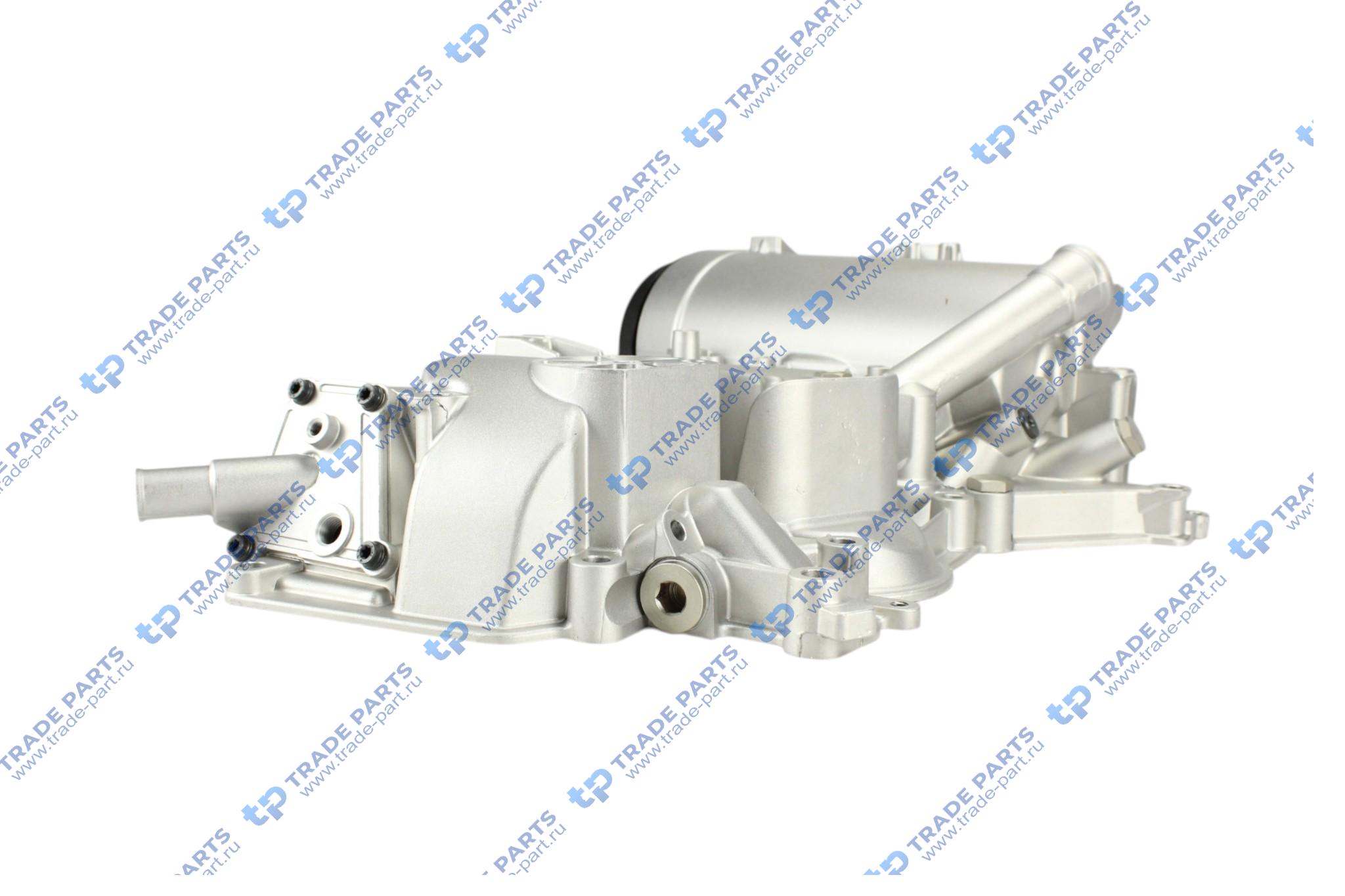 Реальная фотография корпус масляного радиатора mb om 501/502 la