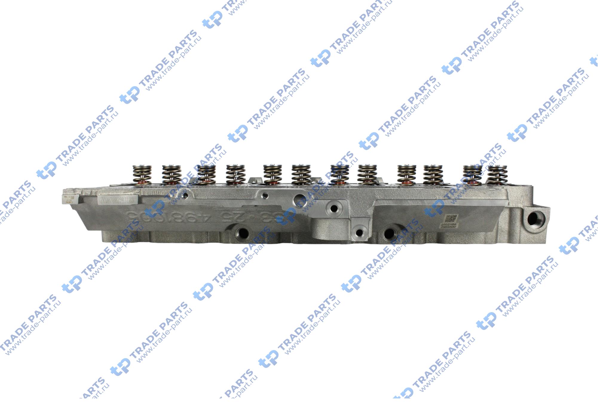 Реальная фотография головка блока цилиндра в сборе с клапанами 6bt  3966454 huatai