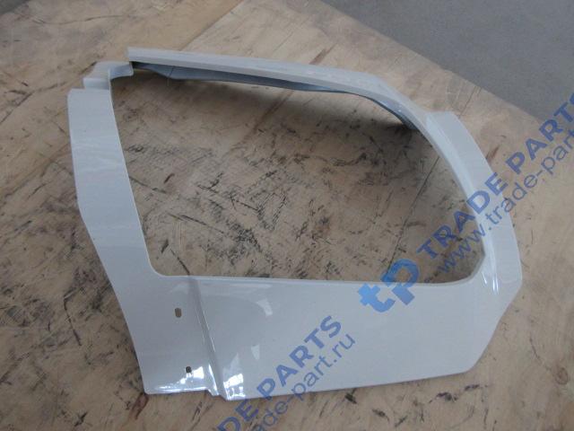 Реальная фотография накладка фары левая chenglong h7