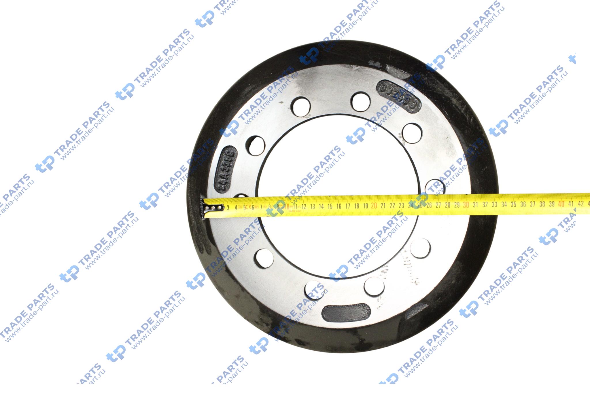 Реальная фотография барабан тормозной bpw полуприцепа (360x200/209 h=263 d=190/225) (1шт.) пр-во турция
