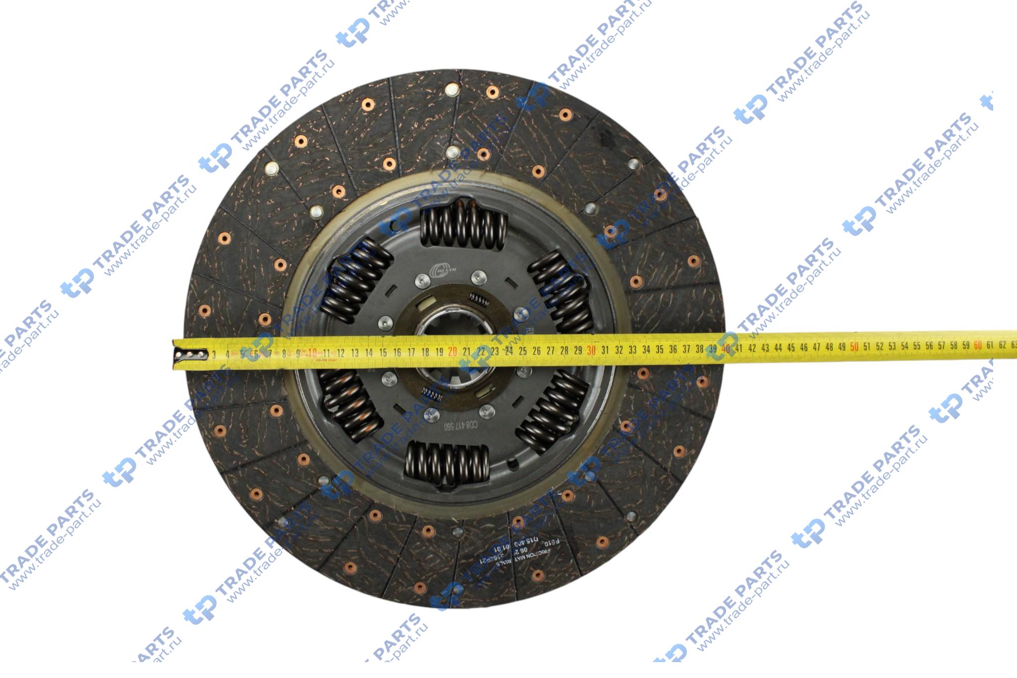 Реальная фотография диск сцепления ford ecotorq 12,7 zf 16s2230 400 mm. twin disc