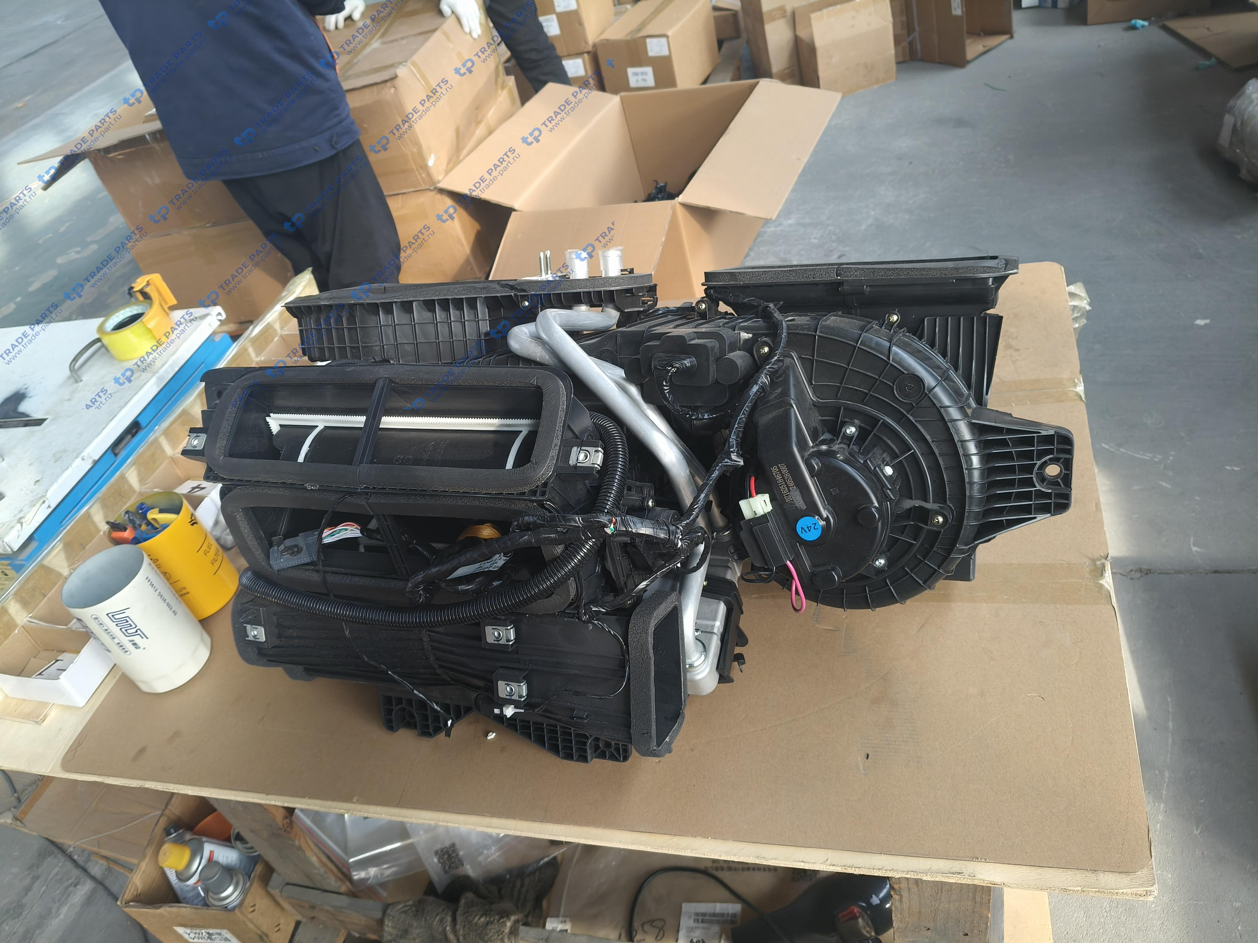 Реальная фотография отопитель в сборе shacman x6000