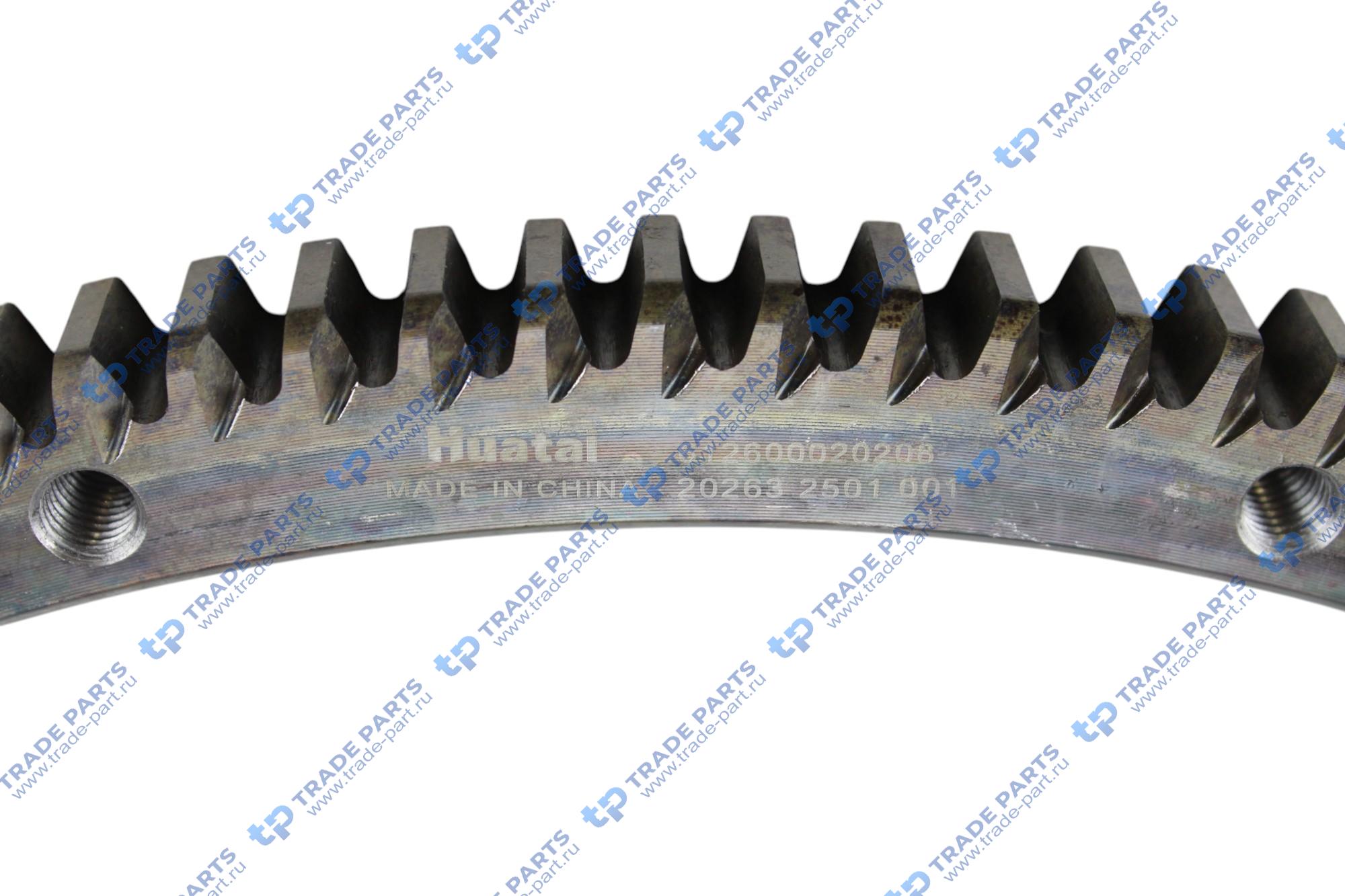 Реальная фотография венец маховика 136 зубьев wd615 huatai 612600020208/4110000556043