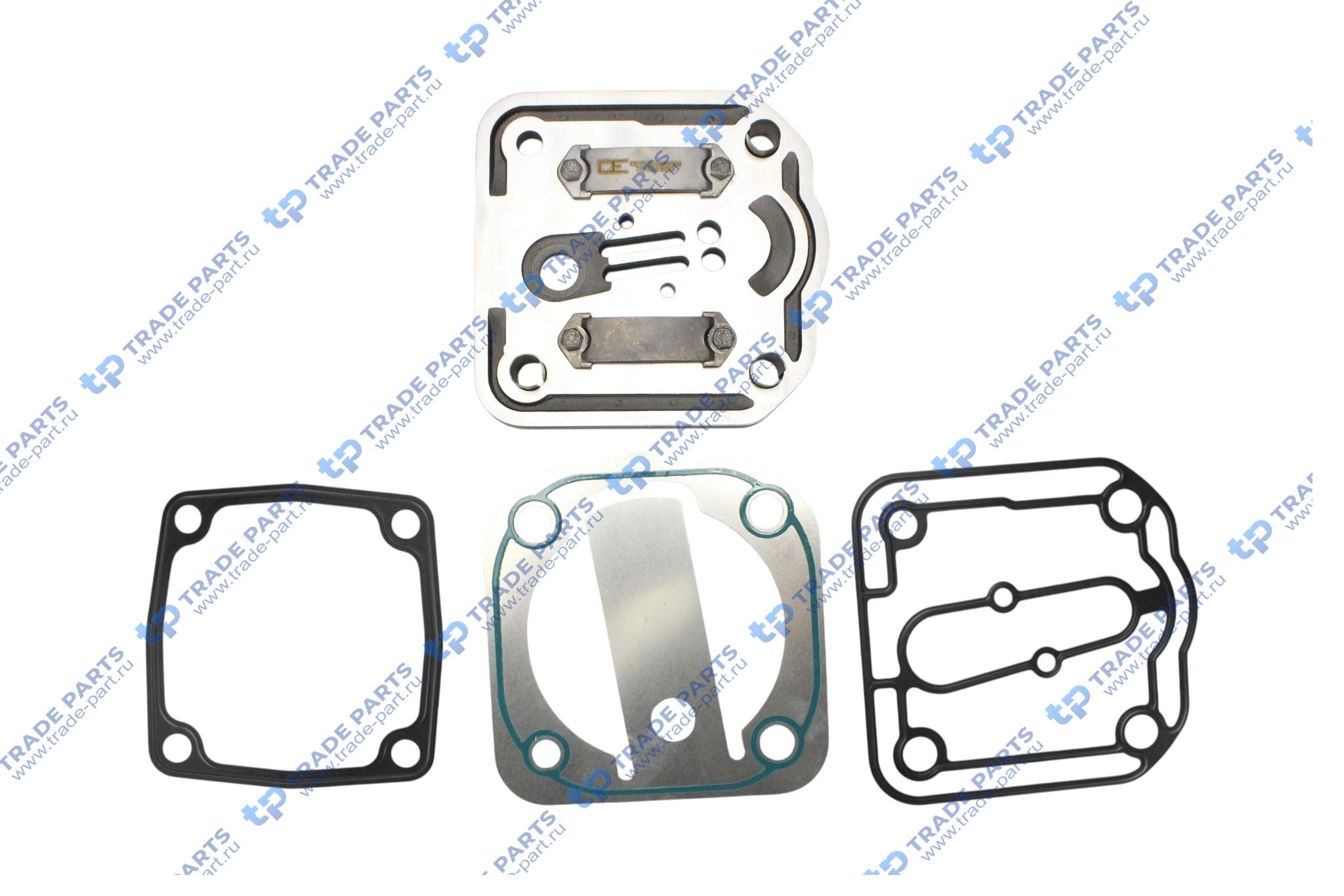 Реальная фотография ремкомплект компрессора мерседес актрос (плита +прокладка)